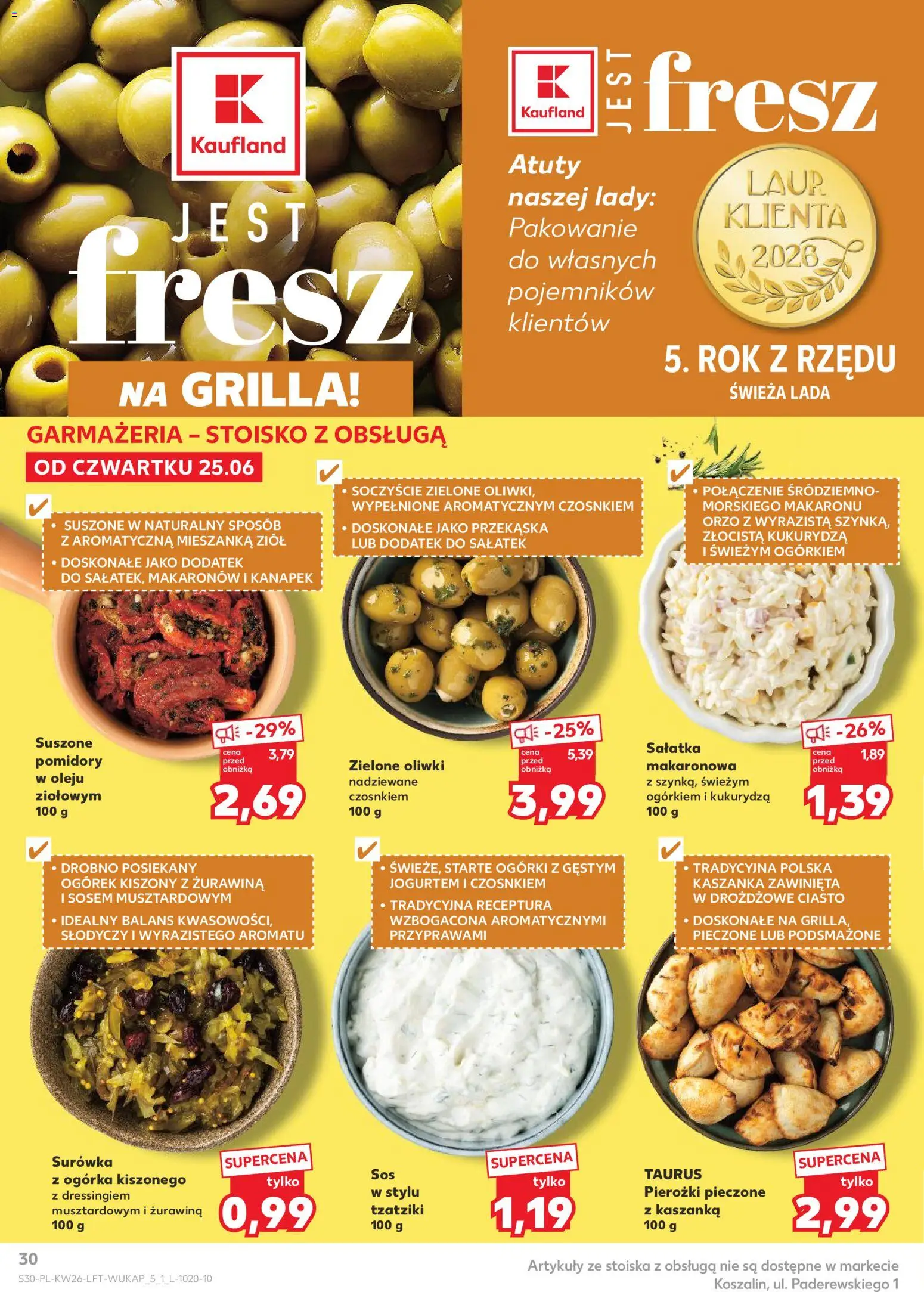 Kaufland Polsko leták od 25.06.2026 | Strana: 30 | Produkty: Orzo, Tzatziki