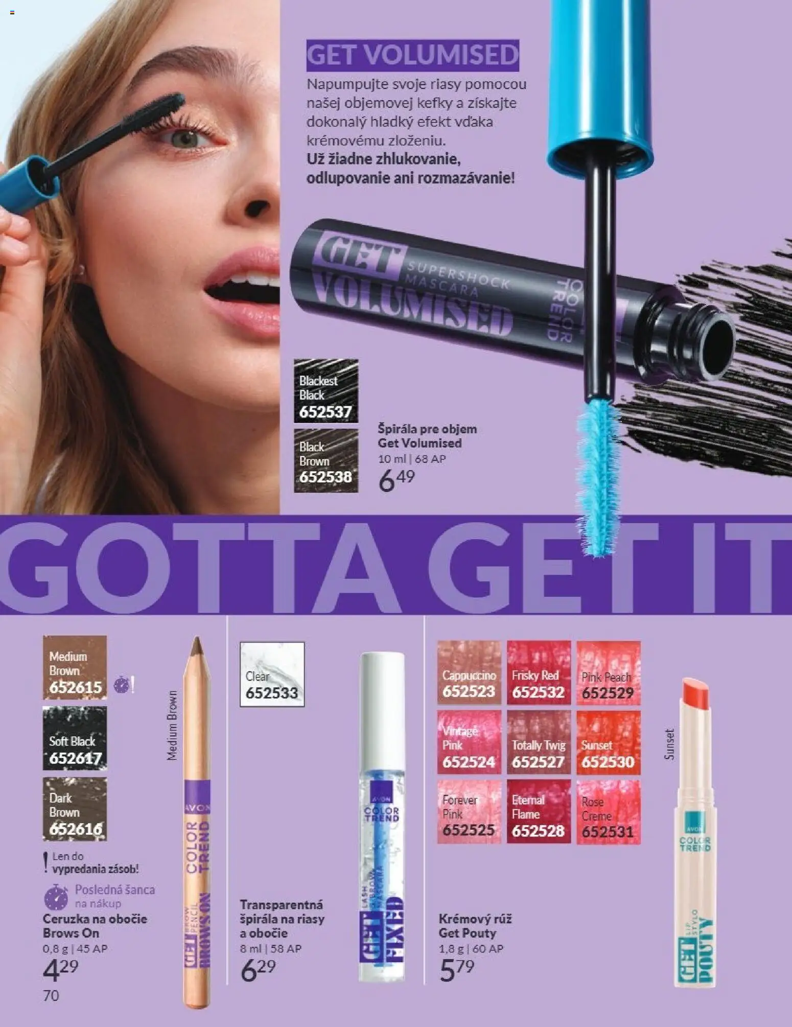 Nové Avon akcie – leták je platný od 01.09.2026 | Strana: 70 | Produkty: Ceruzka, Cappuccino