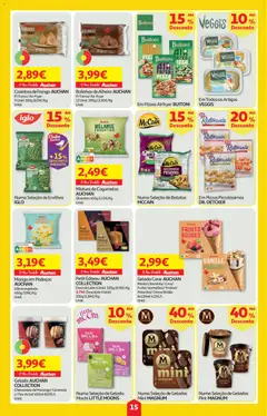 Pré-visualização Auchan folheto válido de 21.05.2026 | Página: 15 | Produtos: Forno, Gelado, Leite, Chocolate