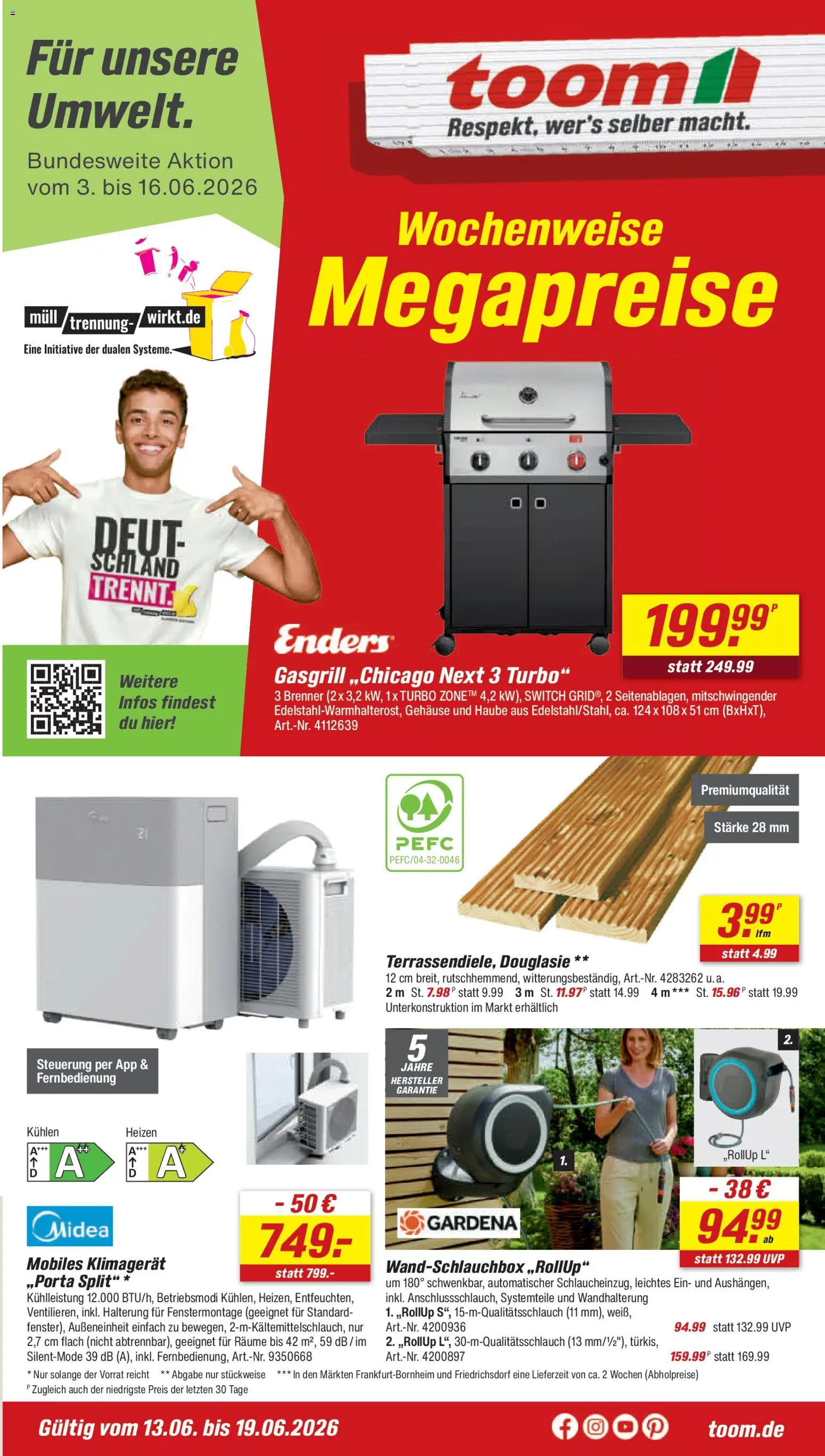 Toom Baumarkt Prospekt – gültig ab 13.06.2026 | Seite: 3 | Produkte: Klimagerät