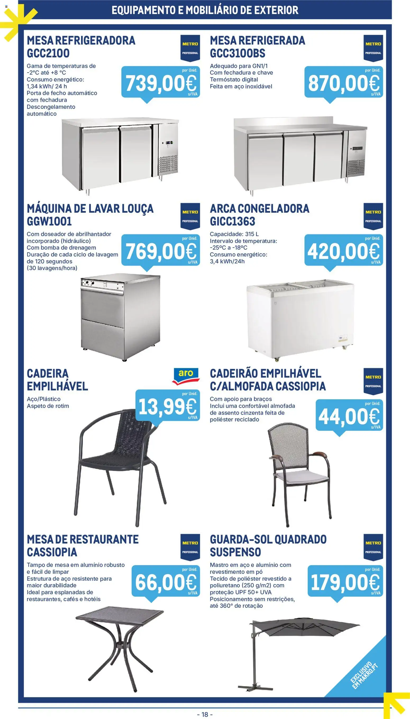 Makro folheto │ válido de 09.06.2026 | Página: 18 | Produtos: Porta, Máquina de lavar, Pó, Abrilhantador