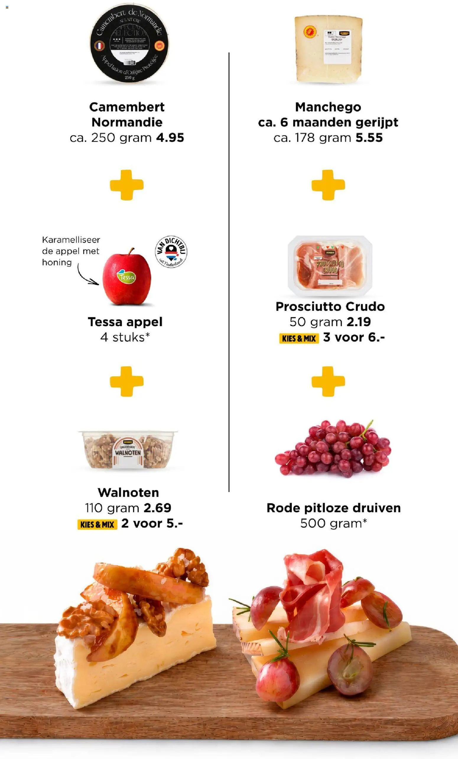 {H1} | Pagina: 57 | Producten: Prosciutto, Camembert, Walnoten, Prosciutto crudo
