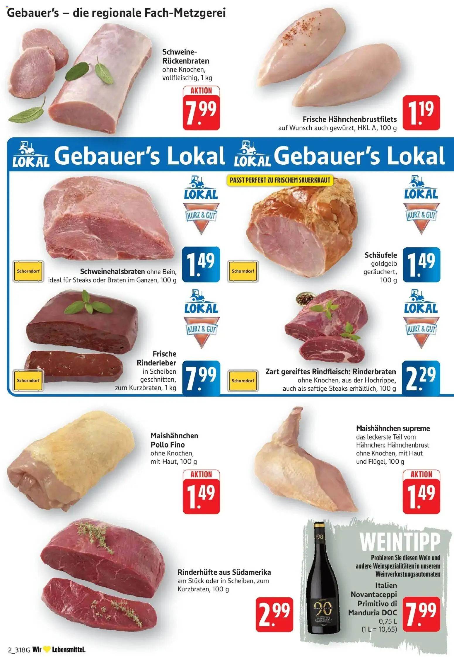 Edeka Prospekt Geislingen (ab 12.10.2026) » Angebote Online | Seite: 2 | Produkte: Rinderbraten, Hahnchen, Rindfleisch, Hahnchenbrust