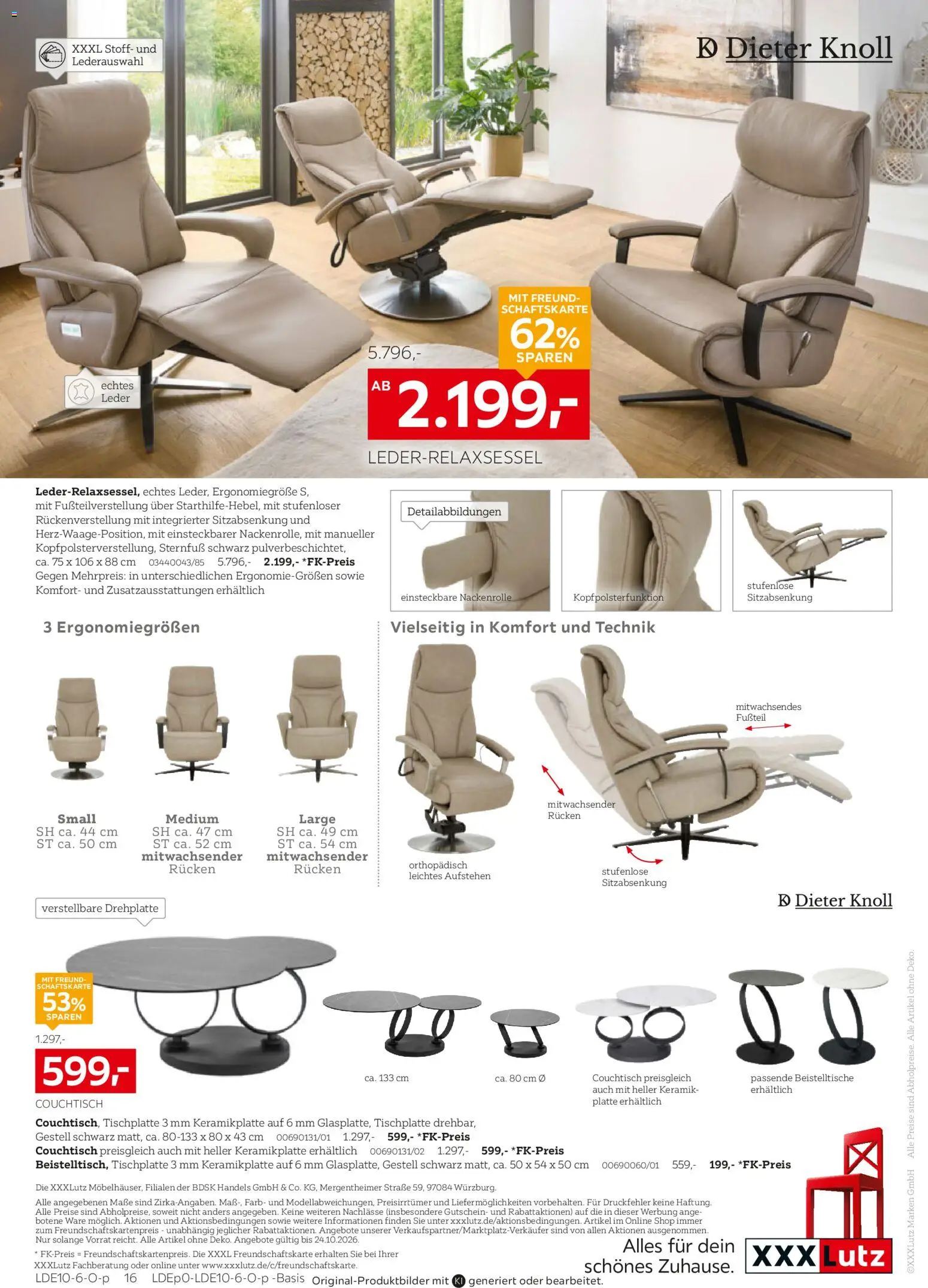 XXXLutz Polster Spezial – gültig ab 10.10.2026 | Seite: 16 | Produkte: Couchtisch