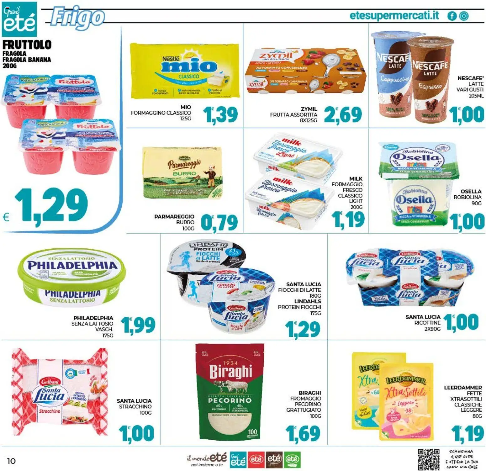 Volantino Eté del 19/08/2026 | Pagina: 10 | Prodotti: Cappuccino, Formaggio, Burro, Pecorino