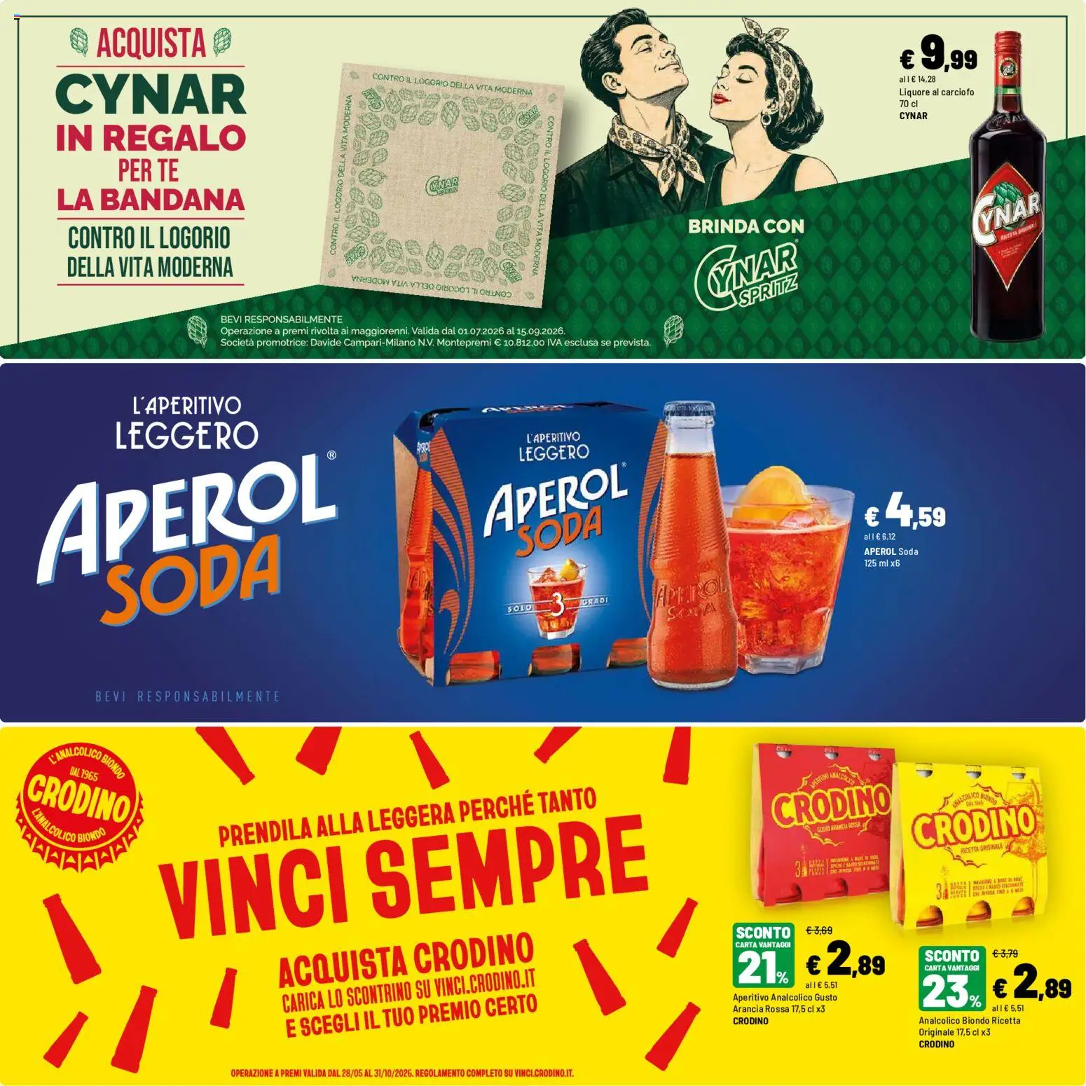 Volantino Iper del 09/07/2026 | Pagina: 33 | Prodotti: Tè, Aperol, Liquore, Aperitivo