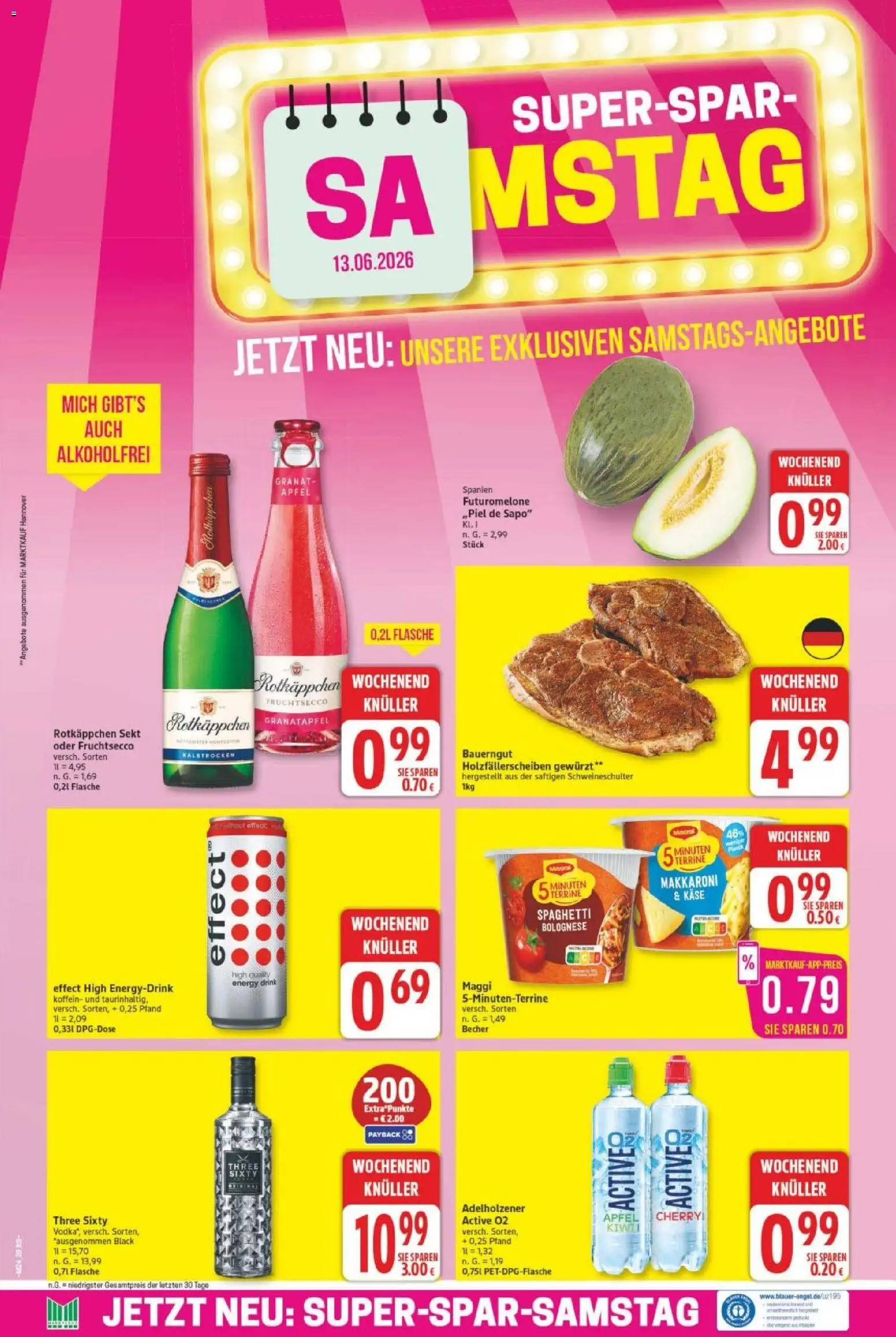 Marktkauf Prospekt – gültig ab 08.06.2026 | Seite: 28 | Produkte: Granatapfel, Energy, Käse, Sekt
