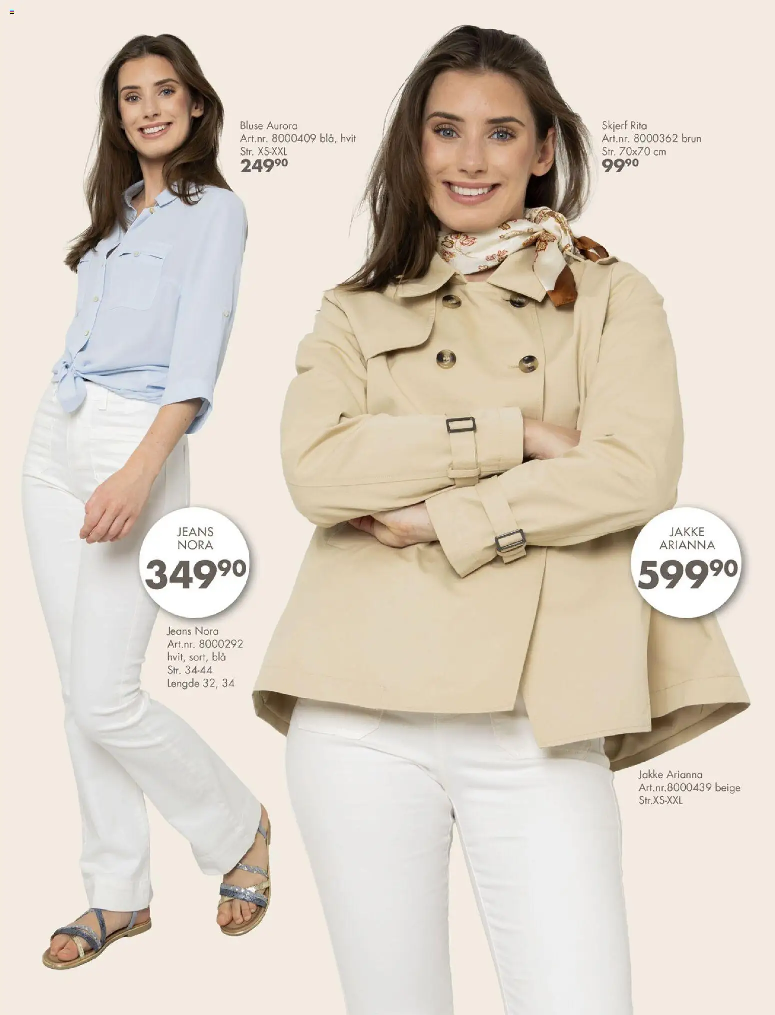 {H1} | Side: 21 | Produkter: Bluse, Jakke, Skjerf, Jeans