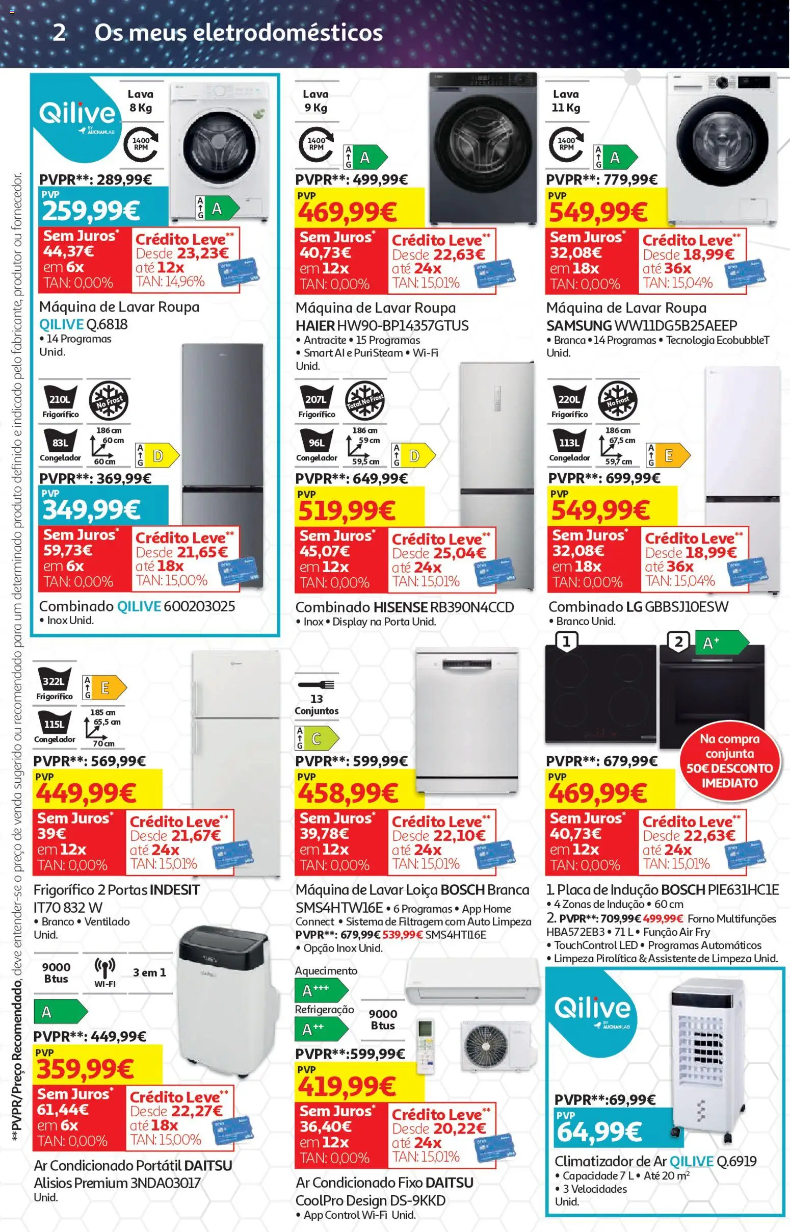 Auchan - Vida no Exterior │ válido de 06.05.2026 | Página: 35 | Produtos: Forno, Frigorífico, Congelador, Máquina de lavar