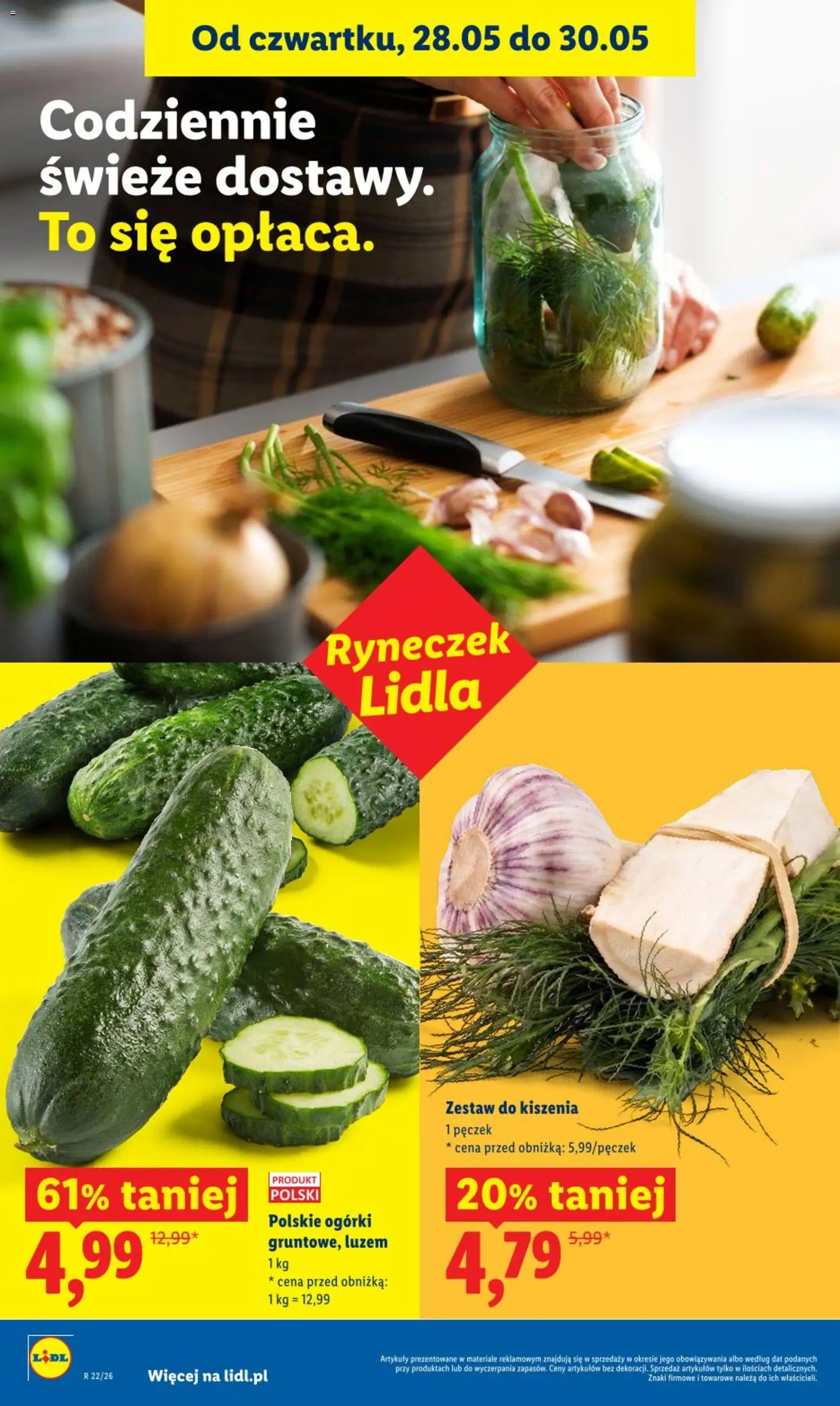 Lidl gazetka od 28.05.2026 | Strona: 40 | Produkty: Ogórki