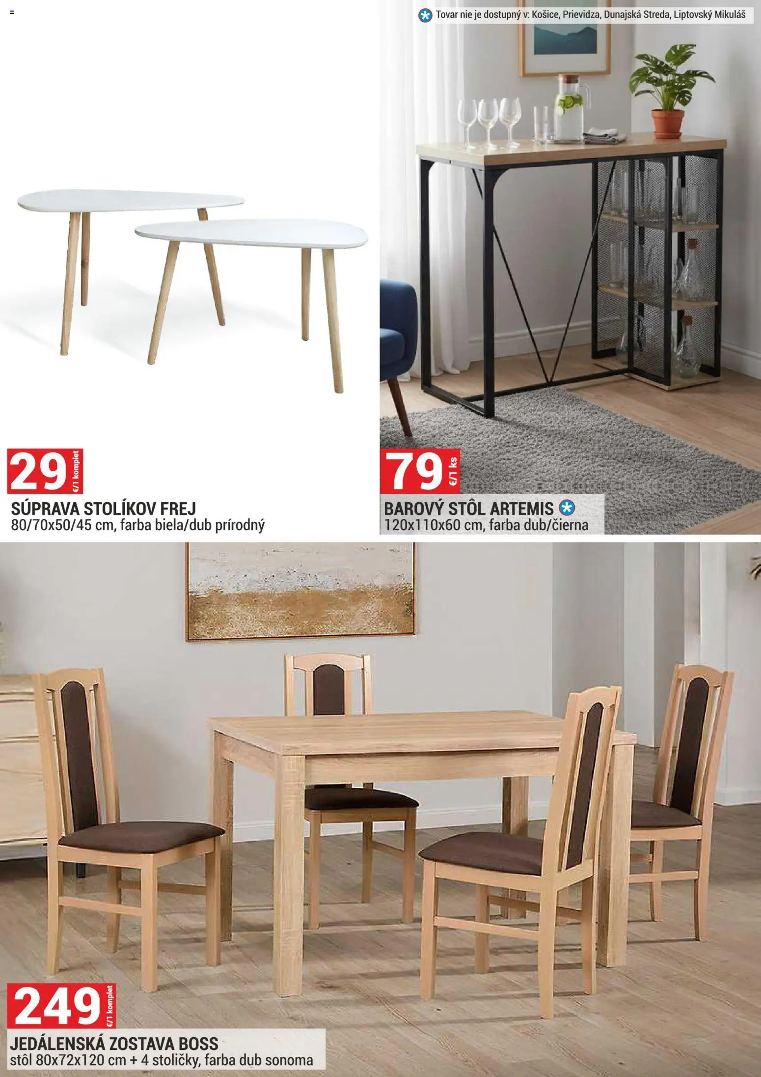 Nové Merkury Market akcie – leták je platný od 01.08.2026 | Strana: 27 | Produkty: Stôl, Jedálenská zostava
