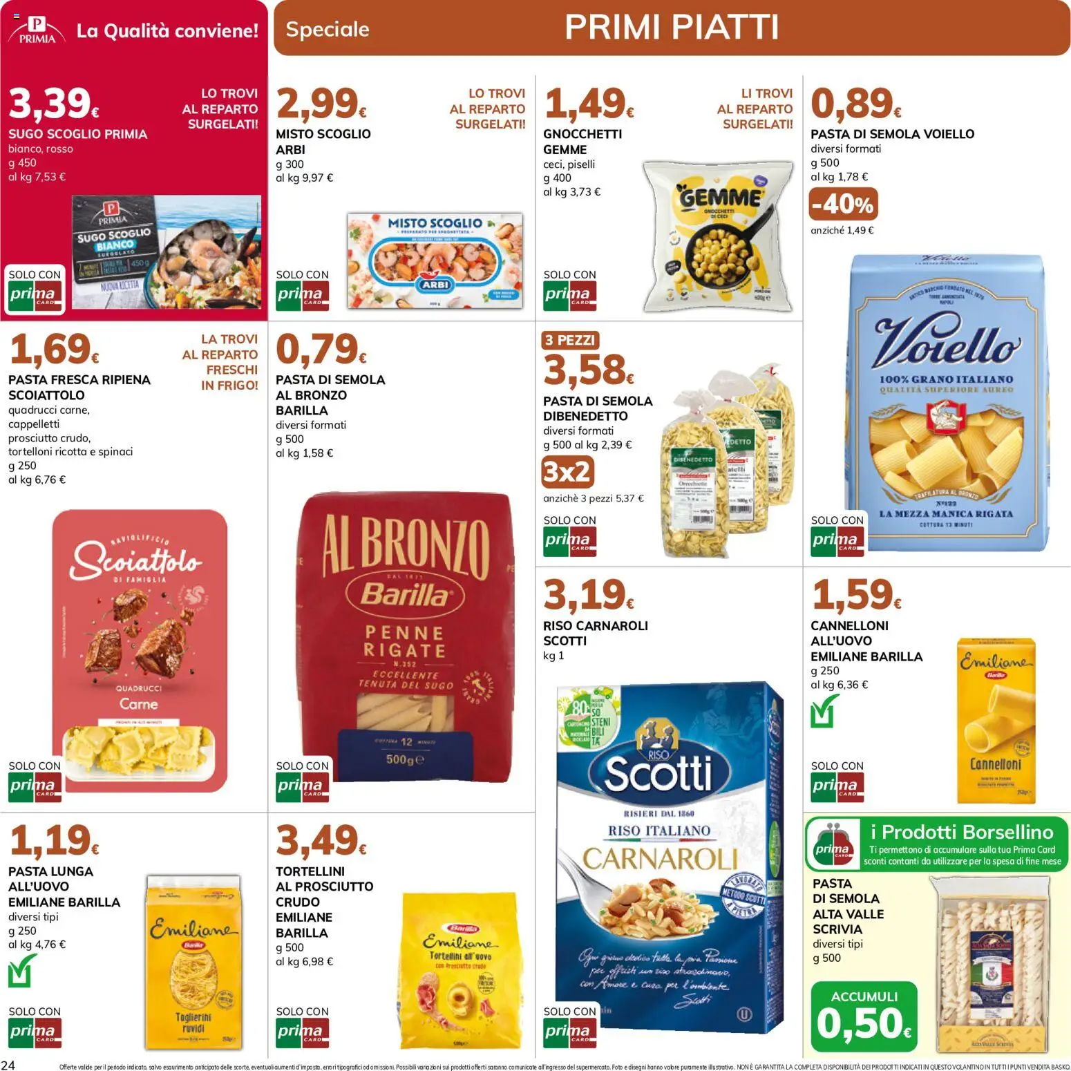Volantino Basko del 03/09/2026 | Pagina: 24 | Prodotti: Riso, Cannelloni, Piatti, Gnocchetti