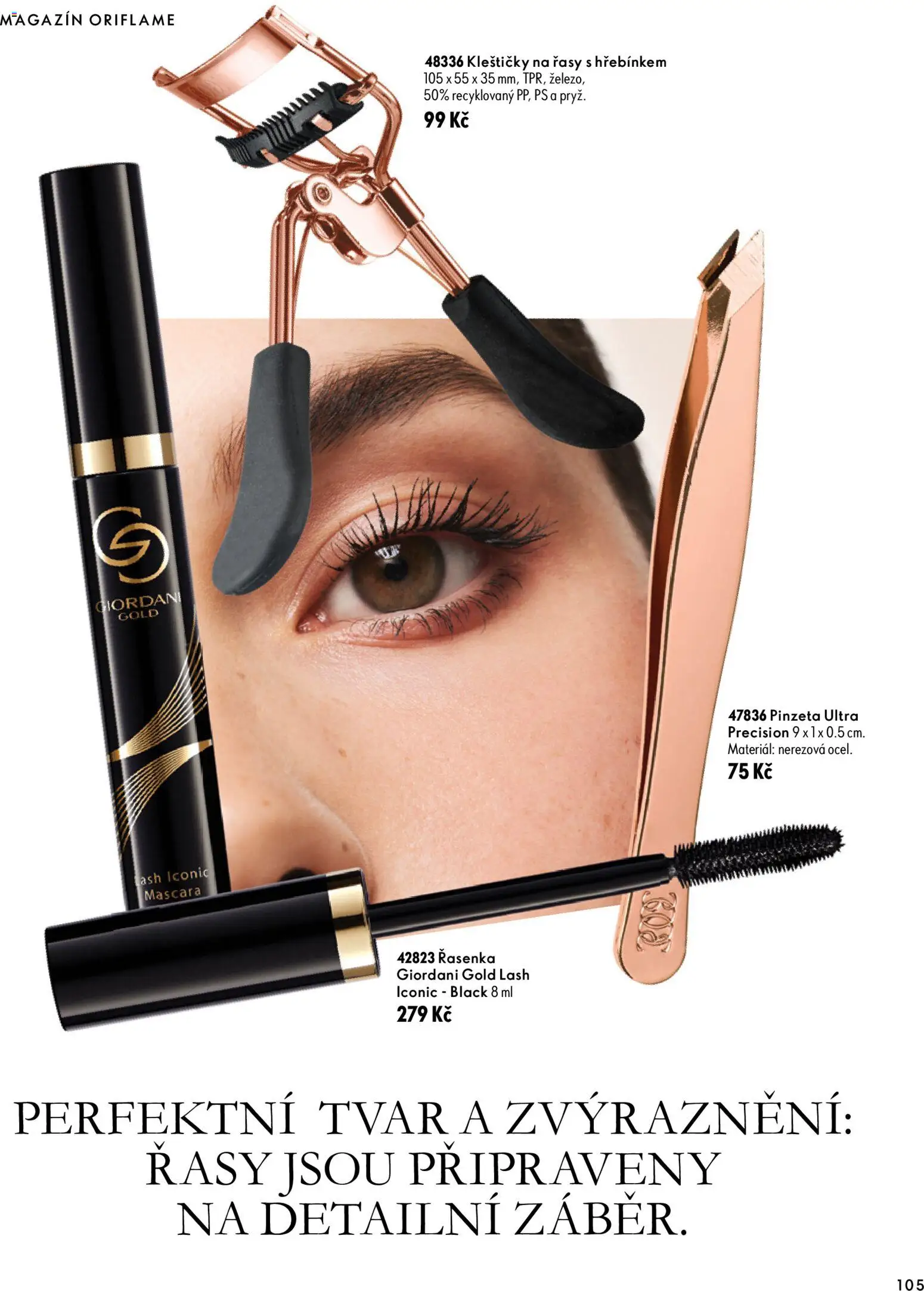 Oriflame katalog Novage+ Proceuticals od 30.09.2026 | Strana: 105 | Produkty: Kleštičky na řasy, Řasenka
