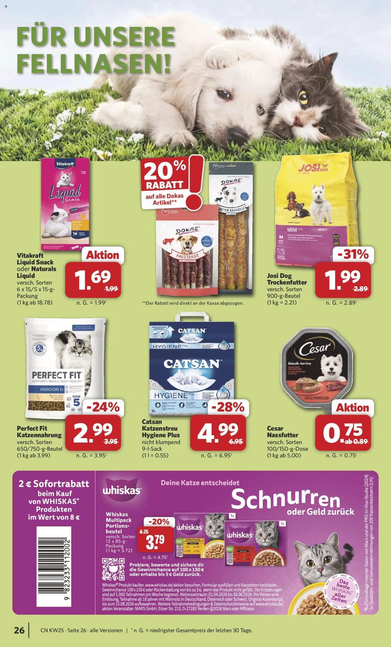 Combi Prospekt – gültig ab 15.06.2026 | Seite: 30 | Produkte: Catsan, Mars, Whiskas