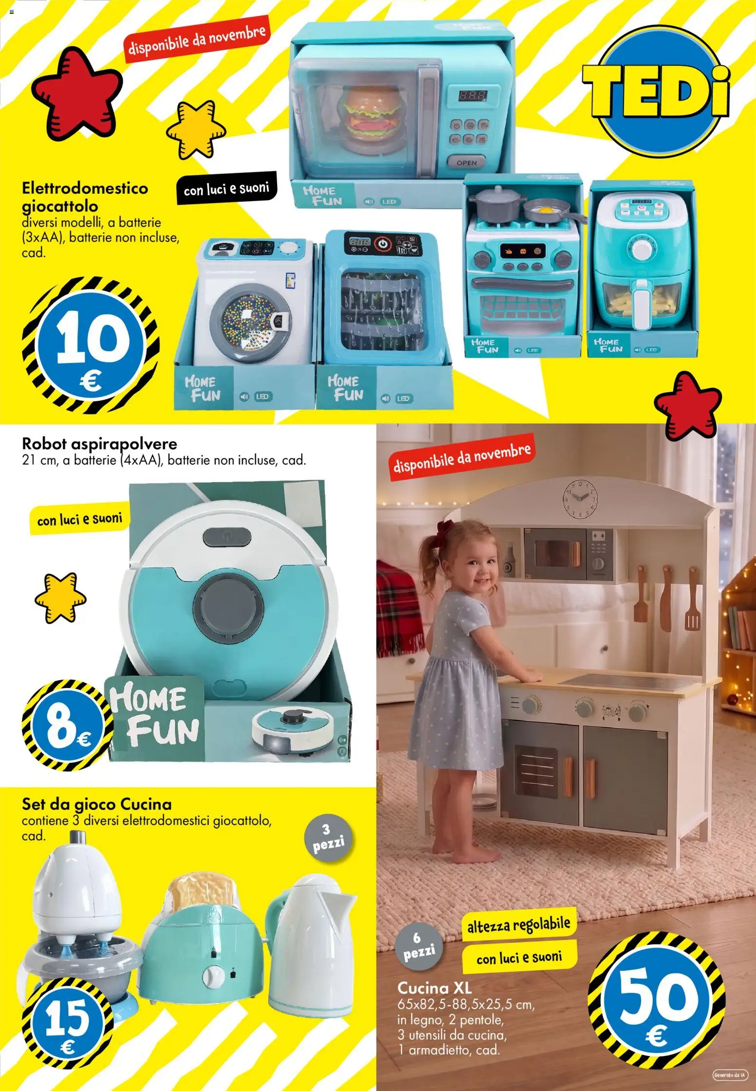 Volantino TEDi del 23/10/2026 | Pagina: 16 | Prodotti: Robot aspirapolvere, Pentole, Aspirapolvere, Batterie