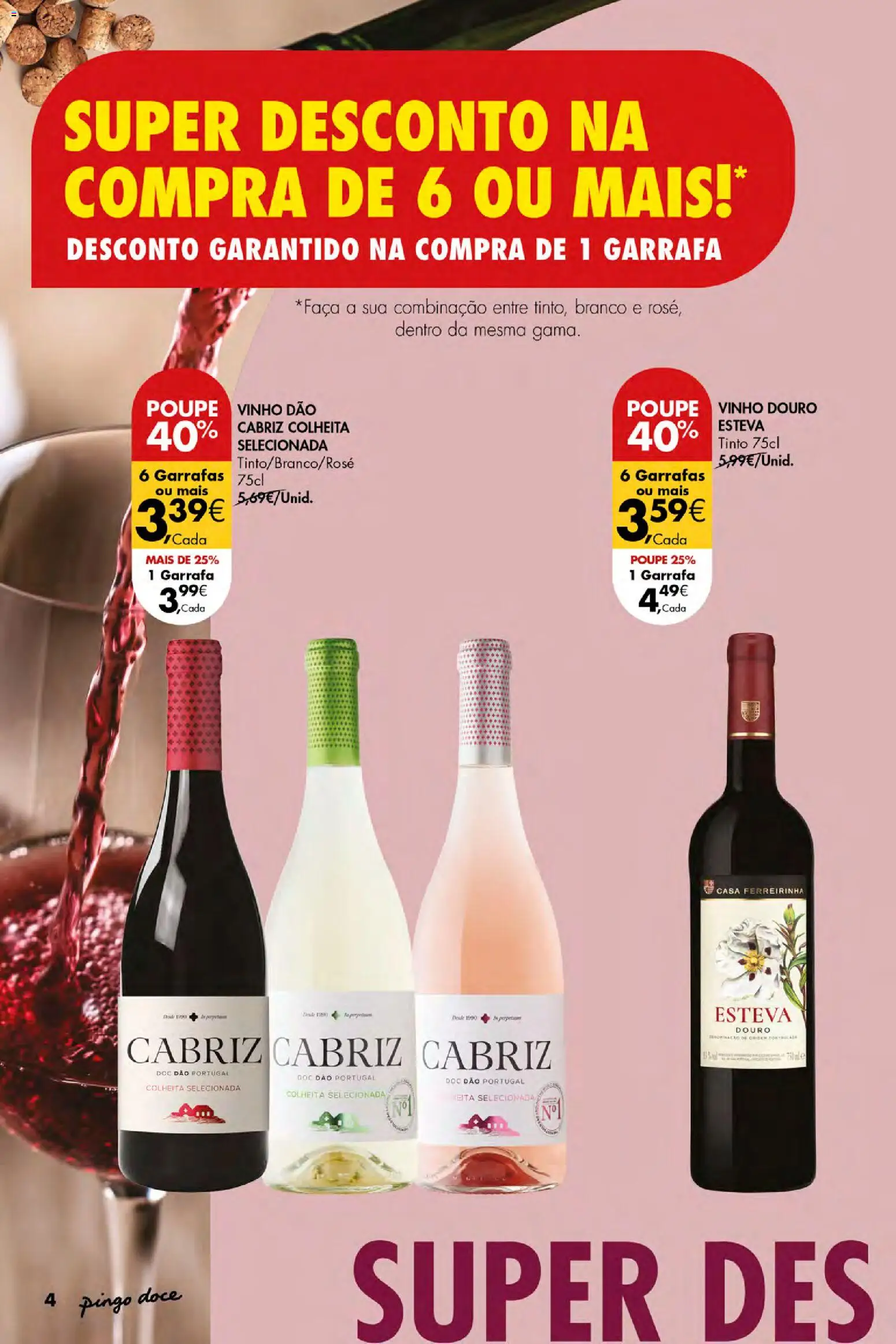Pingo Doce Vinhos e Sabores de Portugal Açores │ válido de 17/09/2026 | Página: 4 | Produtos: Vinho