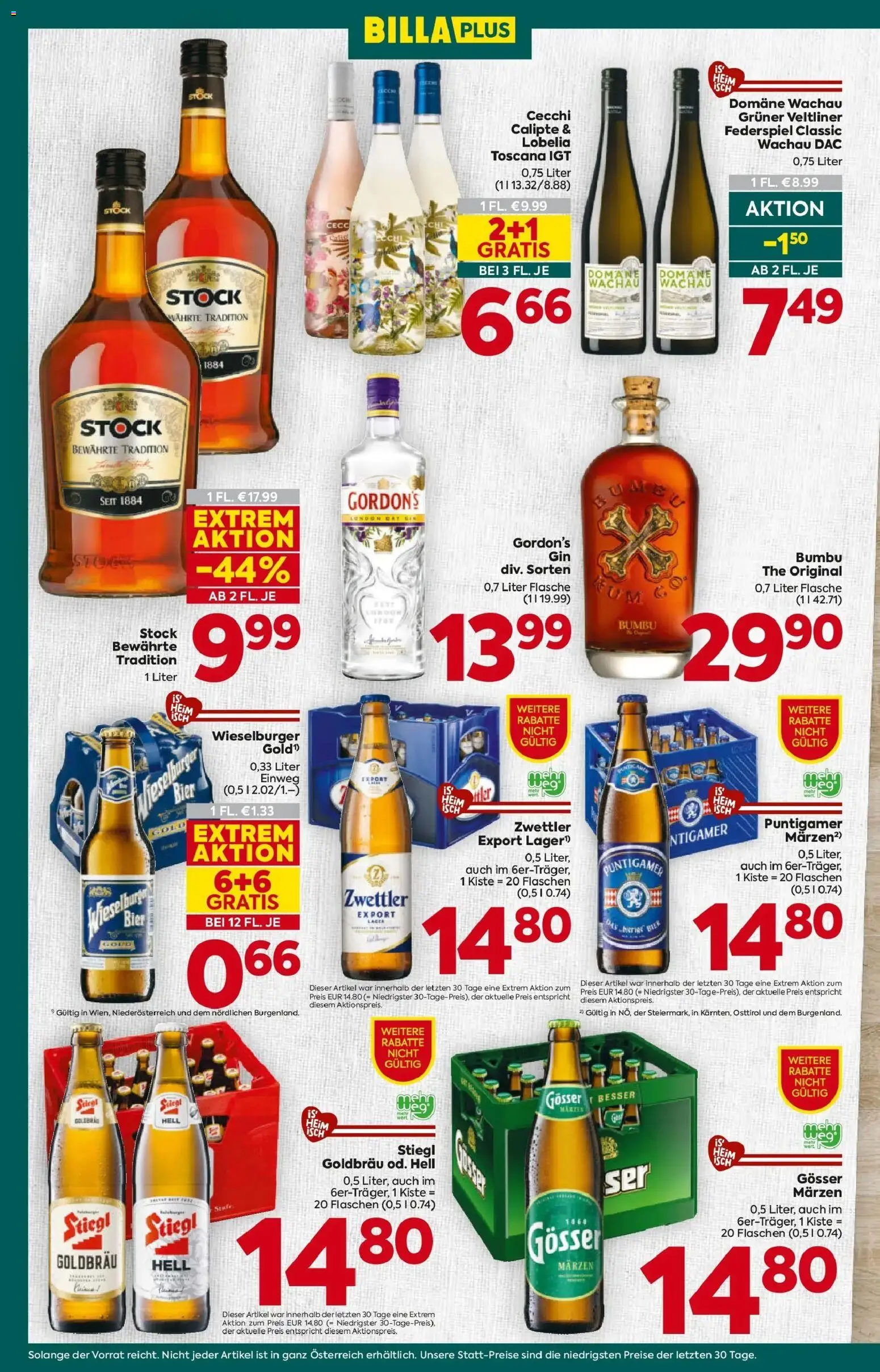 Billa Plus Flugblatt - Niederösterreich von 06.08.2026 - Aktuelle Angebote | Seite: 14 | Produkte: Gin, Bier