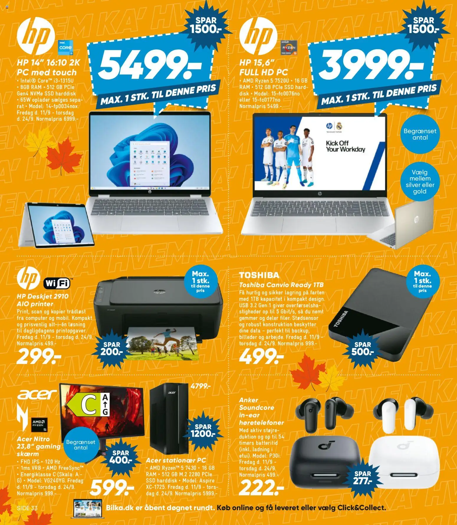 Bilka tilbudsavis – gyldig fra 11/09/2026 | Side: 25 | Produkter: RAM, Skærm, USB, Harddisk