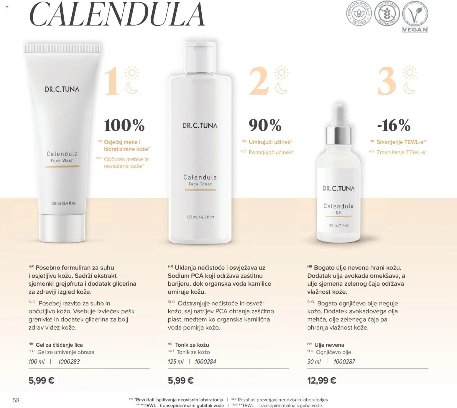 Farmasi katalog | vrijedi od 01.05.2026 | Stranica: 58 | Proizvodi: Gel za čišćenje lica, Ulje, Voda, Toner