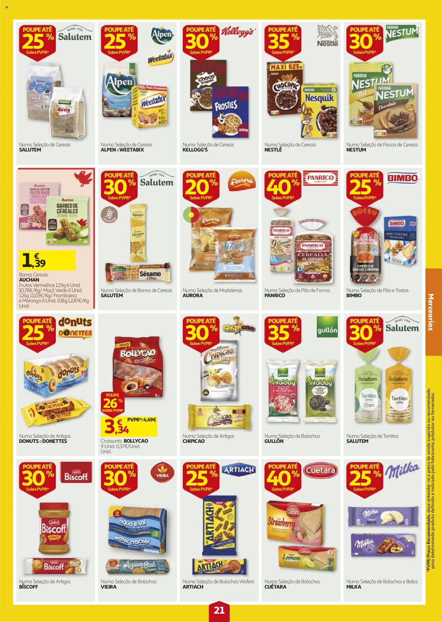 Auchan folheto │ válido de 27/08/2026 | Página: 21 | Produtos: Bolachas, Bolachas wafers, Maça, Flocos