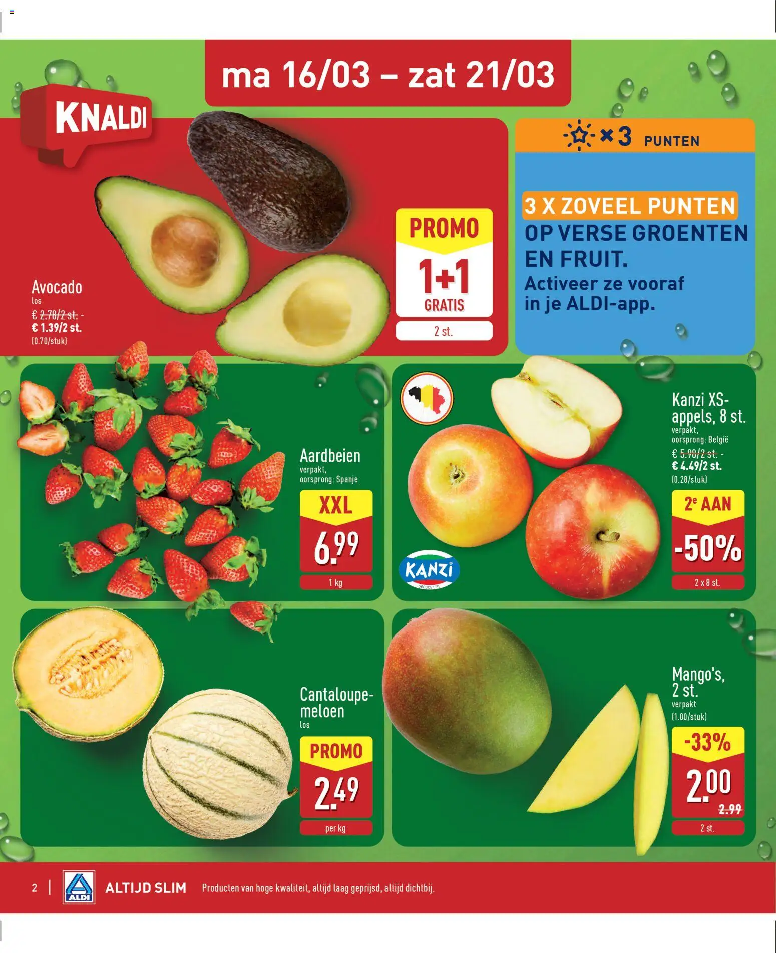 {H1} | Pagina: 2 | Producten: Aardbeien, Groenten, Meloen, Avocado