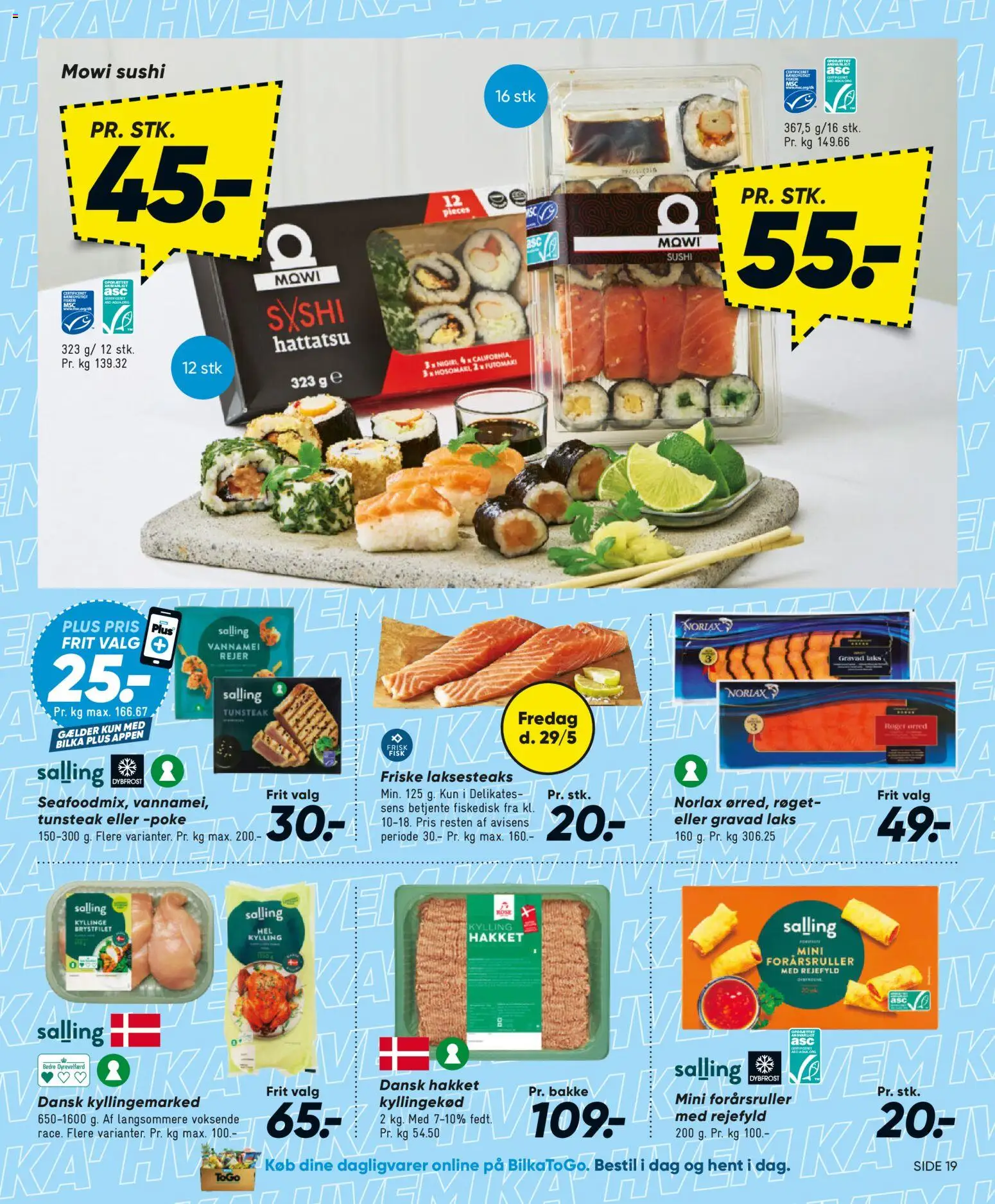 Bilka tilbudsavis – gyldig fra 29.05.2026 | Side: 24 | Produkter: Kyllingekød, Rejer, Sushi