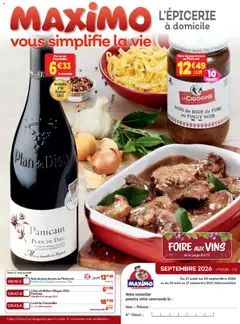 Maximo - Prévisualisation de Maximo catalogue epicerie valide à partir de 24/08/2026