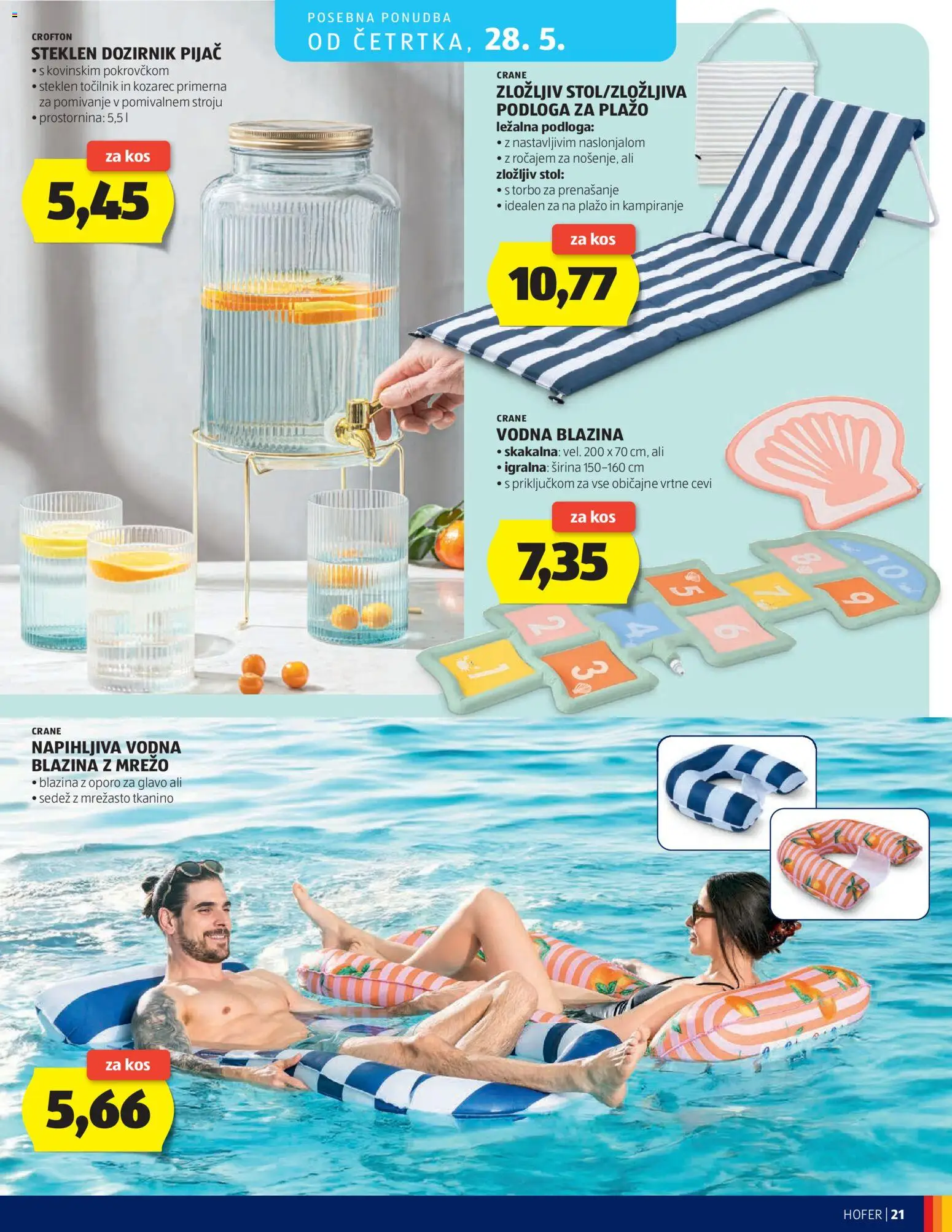 Hofer SI katalog | vrijedi od 20.05.2026 | Stranica: 21 | Proizvodi: Stol