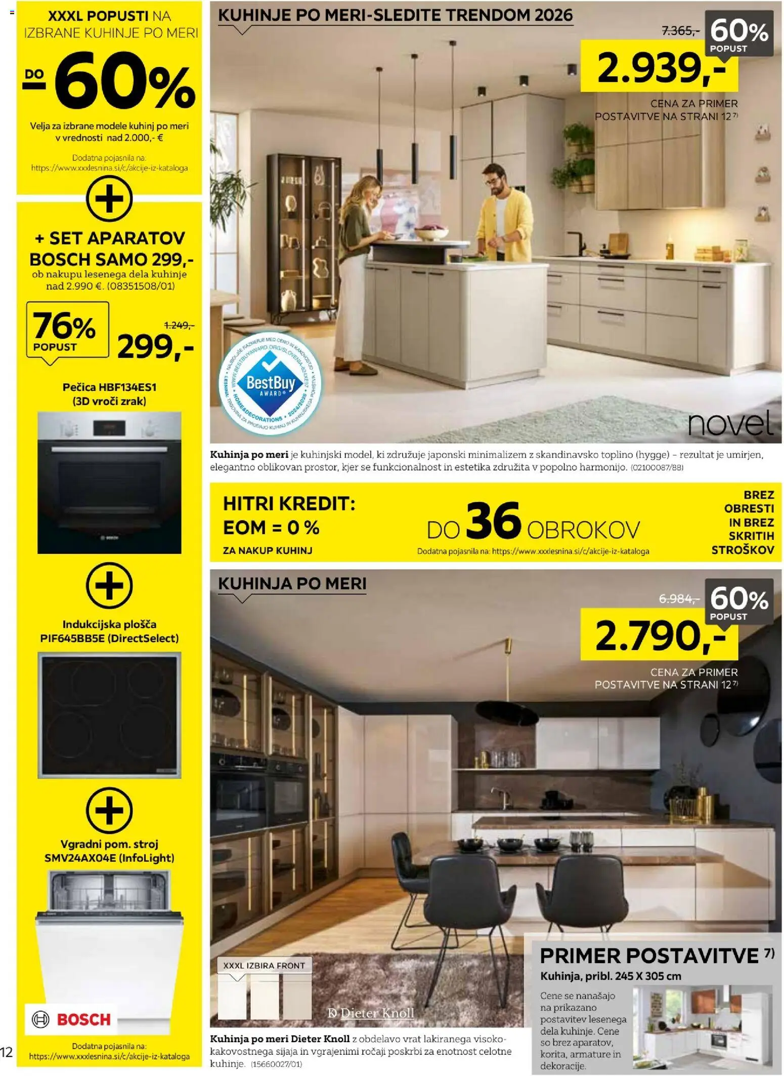Novi XXXL Lesnina katalog ponudbe – veljaven od 28.09.2026 | Stran: 12 | Izdelki: Pecica, Kuhinja, Indukcijska plošča