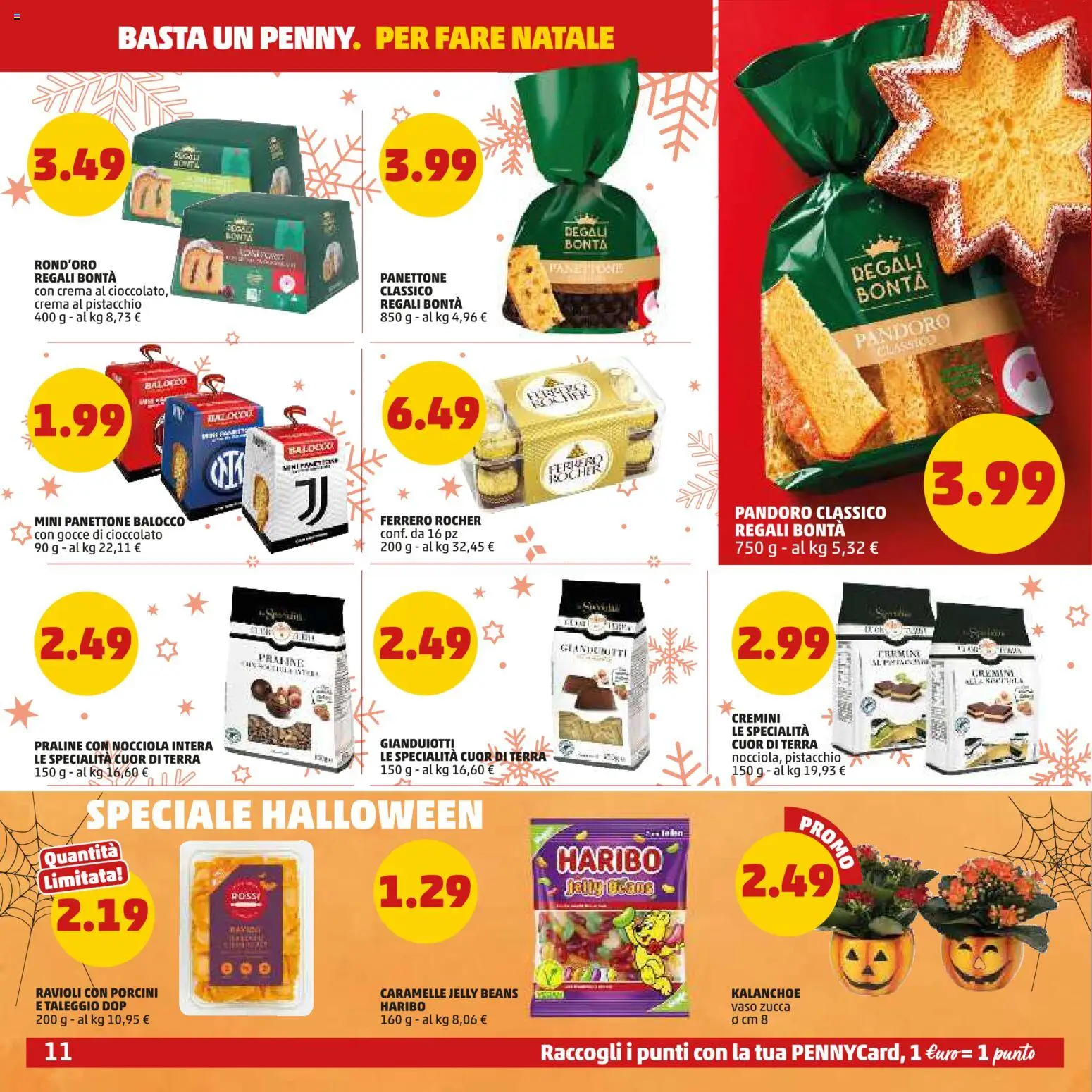 Volantino PENNY del 22/10/2026 | Pagina: 11 | Prodotti: Cioccolato, Ferrero Rocher, Panettone, Ravioli
