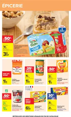 Carrefour - Prévisualisation de Confiture Bio, LUCIEN GEORGELIN Fraise, Abricot ou Orange Citron Pamplemousse, 320 g. valide à partir de 17/08/2026 | Page: 32 | Produits: Poire, Pom'potes, Pêches, Confiture