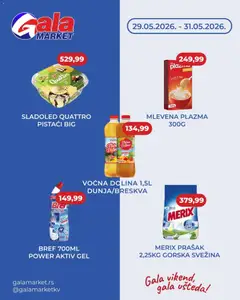 Gala MARKET katalog Vikend - pregled Gala MARKET kataloga - važi od 29.05.2026