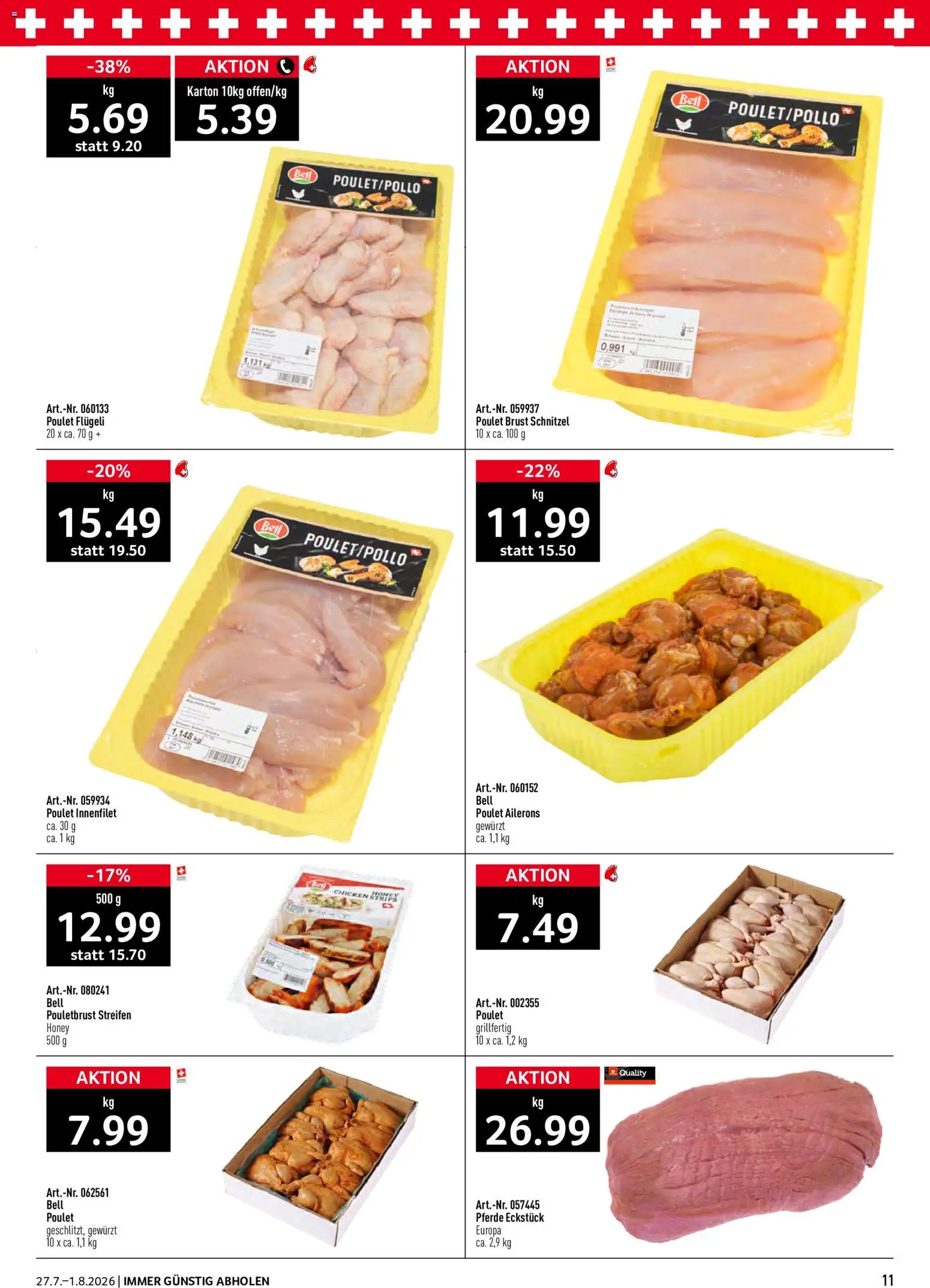Prodega aktionen – gültig ab 27.07.2026 | Seite: 11 | Produkte: Pouletbrust