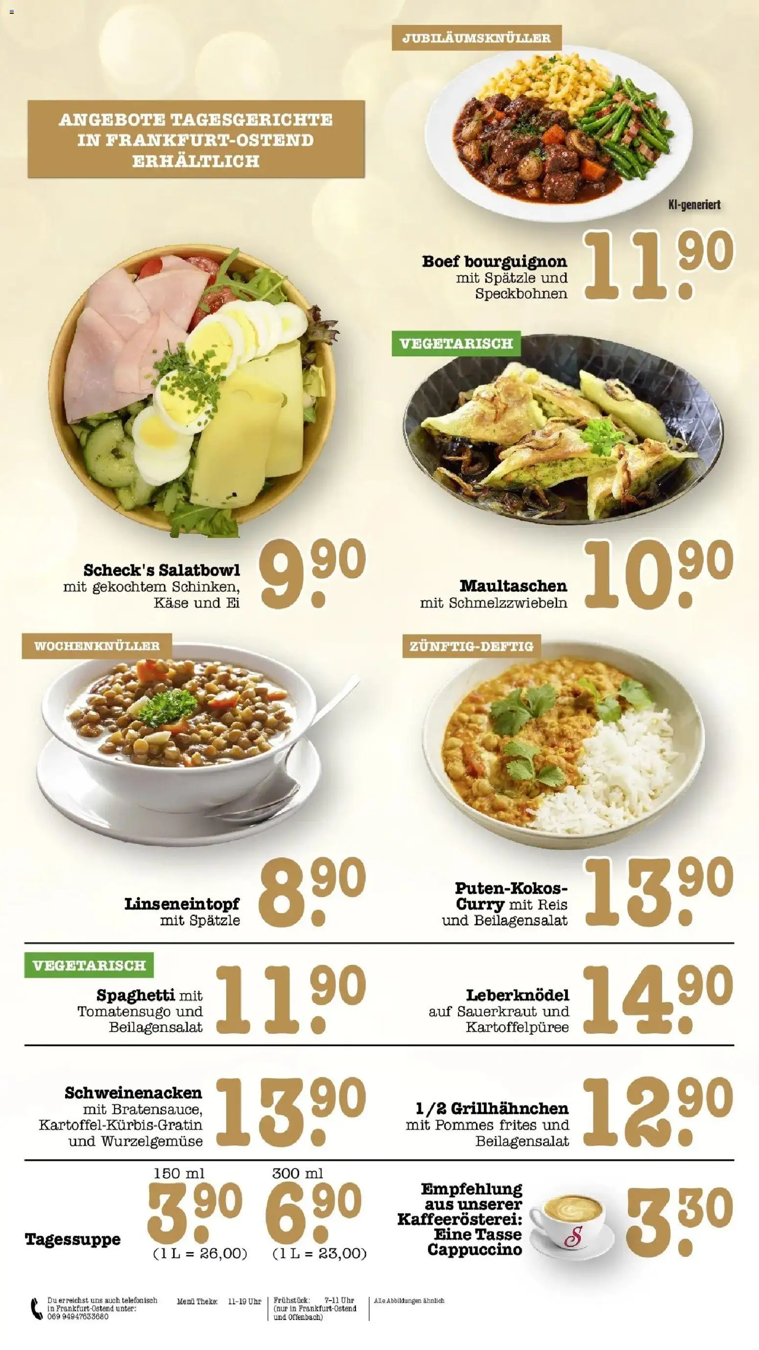 E center Prospekt Frankfurt-Sachsenhausen (ab 12.10.2026) zum Blättern | Seite: 16 | Produkte: Leberknödel, Theke, Pommes, Maultaschen