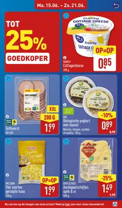 Aldi folder week 25 - Voorbeeld van een folder van Aldi, geldig van 15.06.2026 | Pagina: 9 | Producten: Ui, Kaas, Yoghurt, Gouda