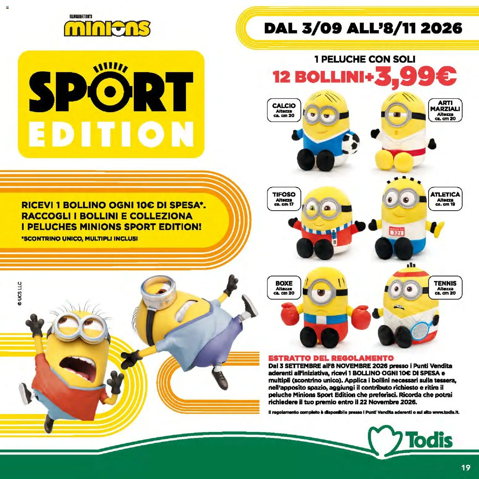 Volantino Todis del 01/10/2026 | Pagina: 19 | Prodotti: Peluche