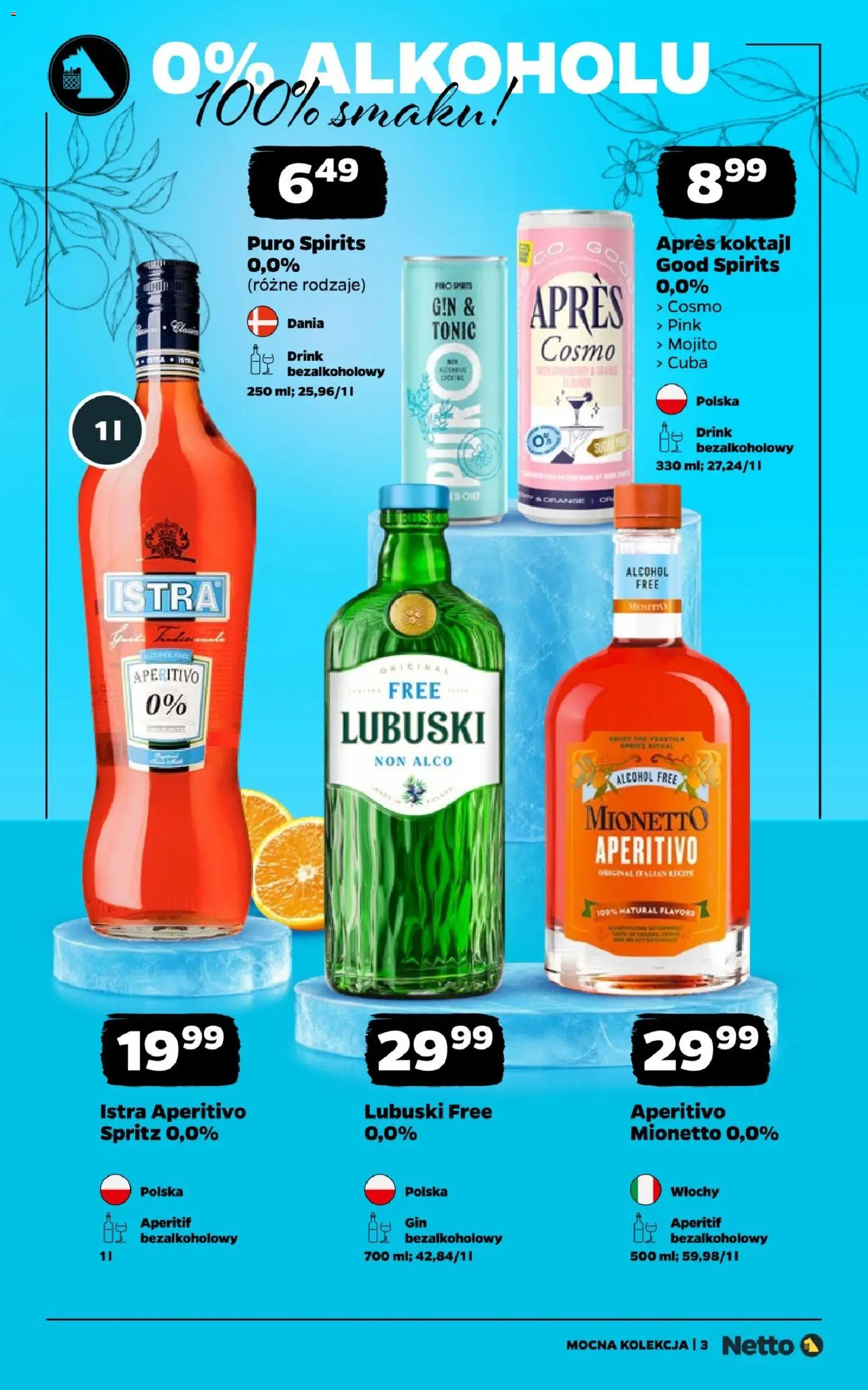 Netto gazetka - Wina od 28.09.2026 | Strona: 3 | Produkty: Mojito, Aperitif, Koktajl, Tonic