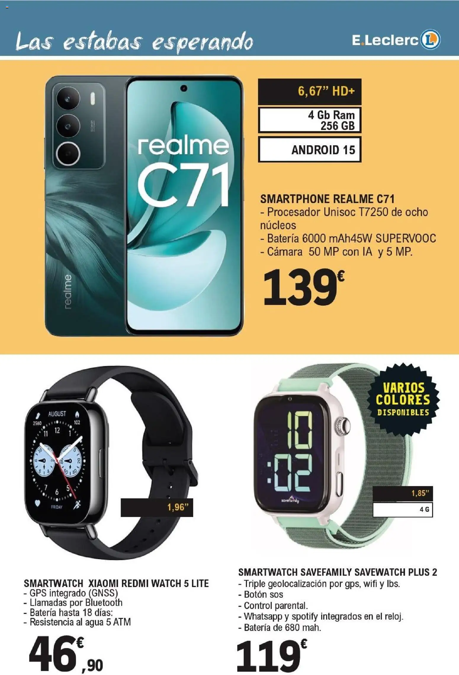 E.Leclerc folleto Electro │ válido desde el 14/10/2026 | Página: 17 | Productos: Smartphone, Cámara, Agua, Batería