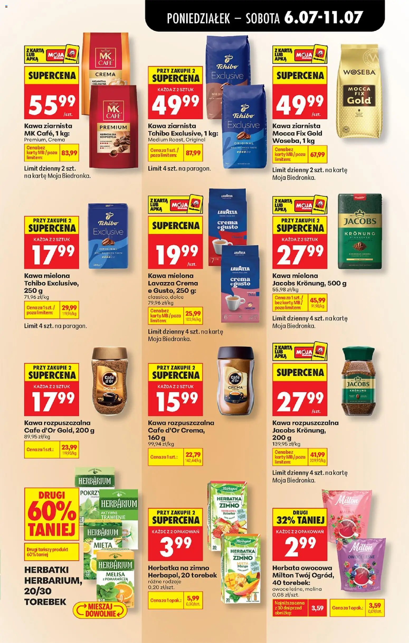 Biedronka Polsko leták od 06.07.2026 | Strana: 61 | Produkty: Mango, Tchibo, Lavazza, Jacobs Kronung