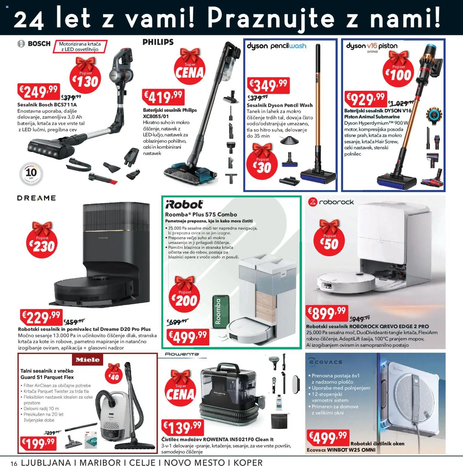 Novi Harvey Norman katalog ponudbe – veljaven od 16.09.2026 | Stran: 16 | Izdelki: Med, Robot, Krtaca, Sesalnik