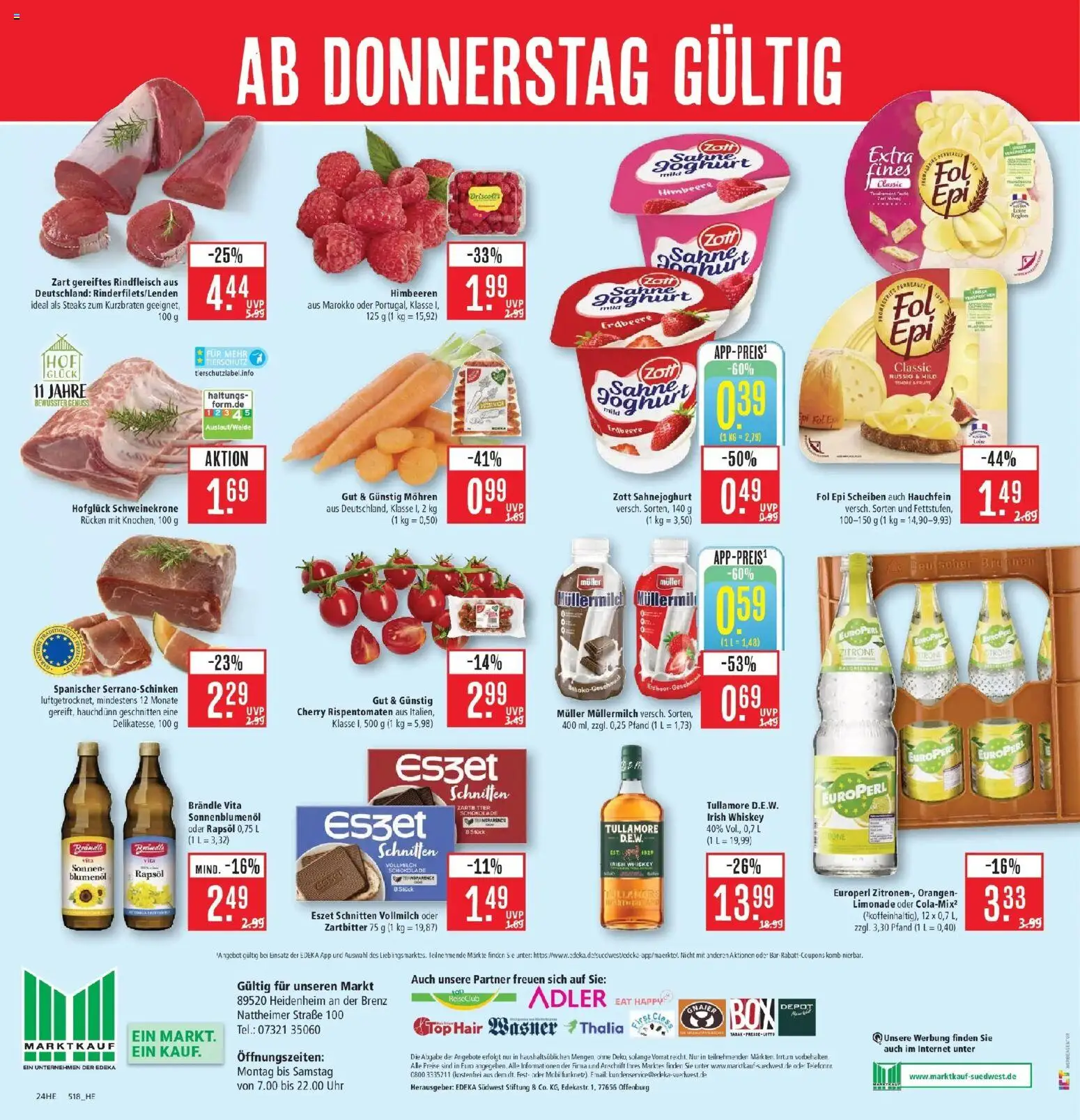 Marktkauf Prospekt Heidenheim (ab 21.09.2026) » Angebote online | Seite: 28 | Produkte: Zitrone, Müllermilch, Sahne, Whiskey