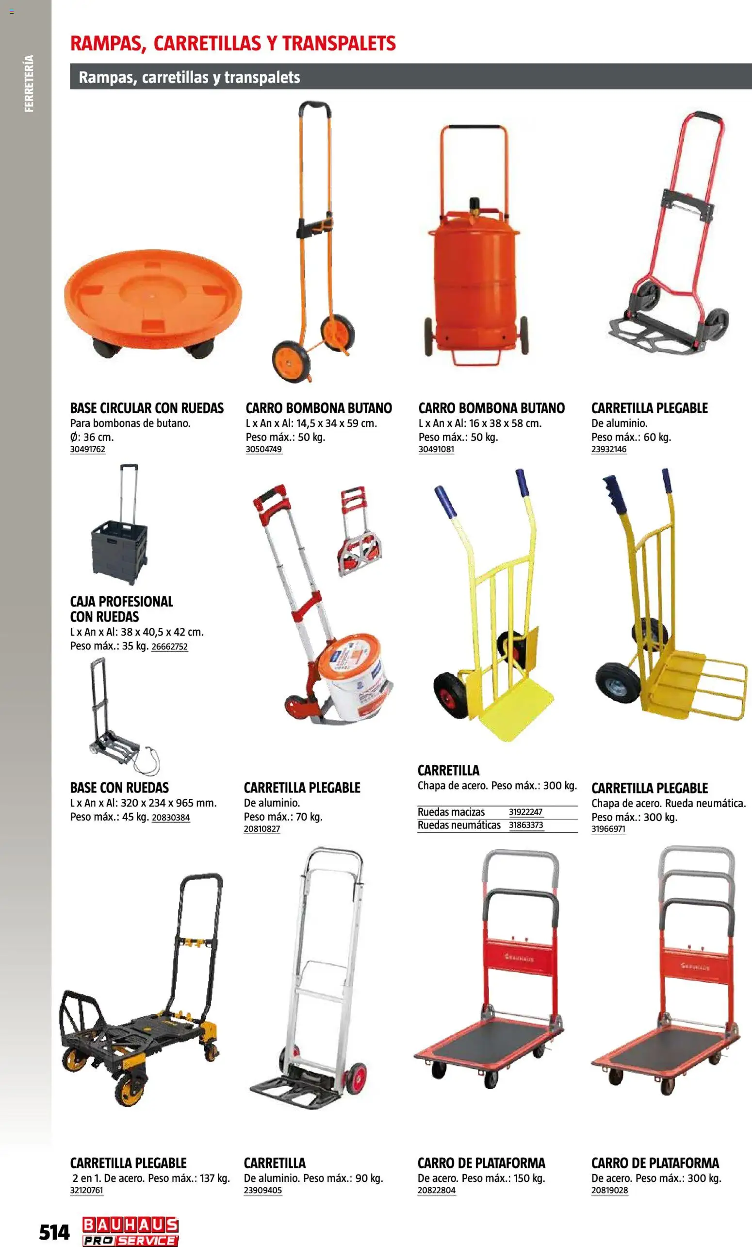 Bauhaus ProService │ válido desde el 11/05/2026 | Página: 514 | Productos: Peso, Caja