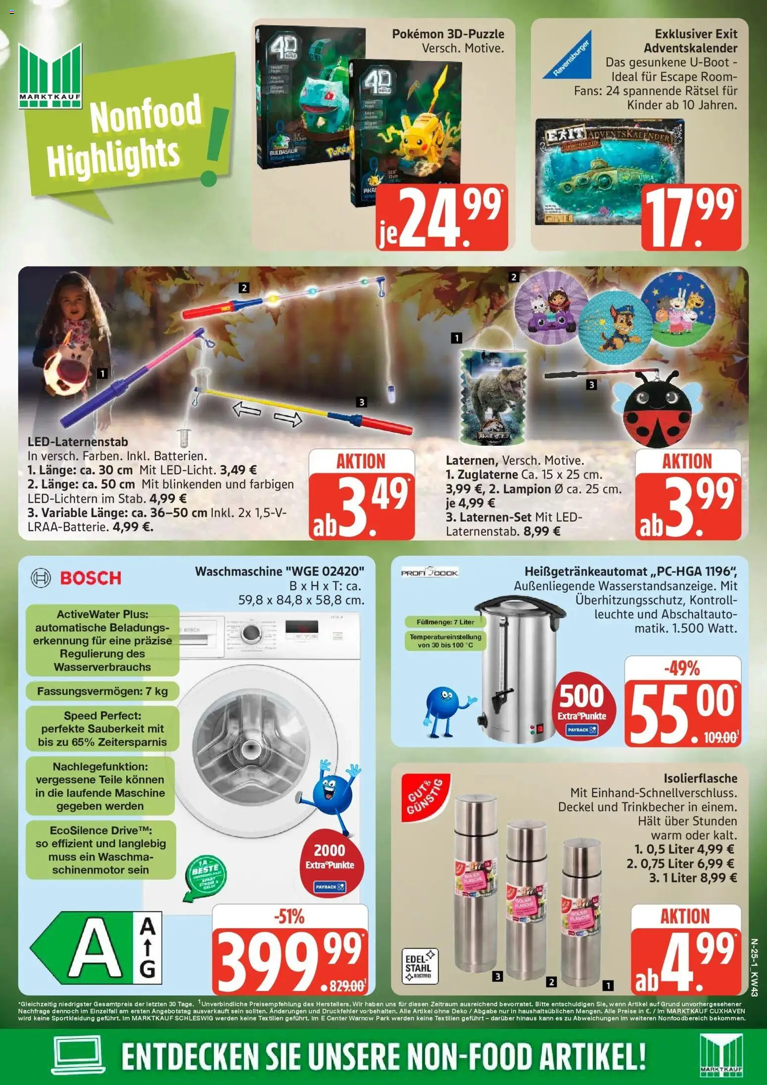 Marktkauf Prospekt Buxtehude (ab 19.10.2026) » Angebote online | Seite: 25 | Produkte: Bosch, Waschmaschine