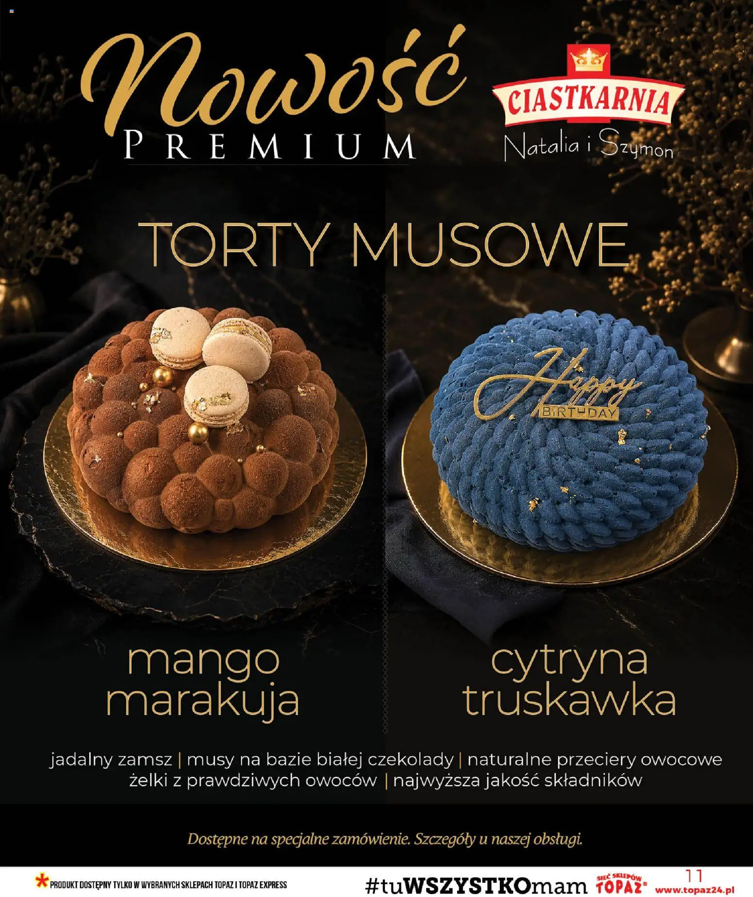 Topaz gazetka - MAZ od 23.07.2026 | Strona: 11 | Produkty: Cytryna, Mango, Czekolady, Żelki