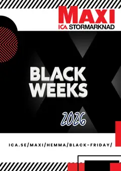 ICA Maxi - Black Friday förhandsinformation - Förhandsvisning av reklamblad från butik ICA Maxi aktuell från 19/10/2026