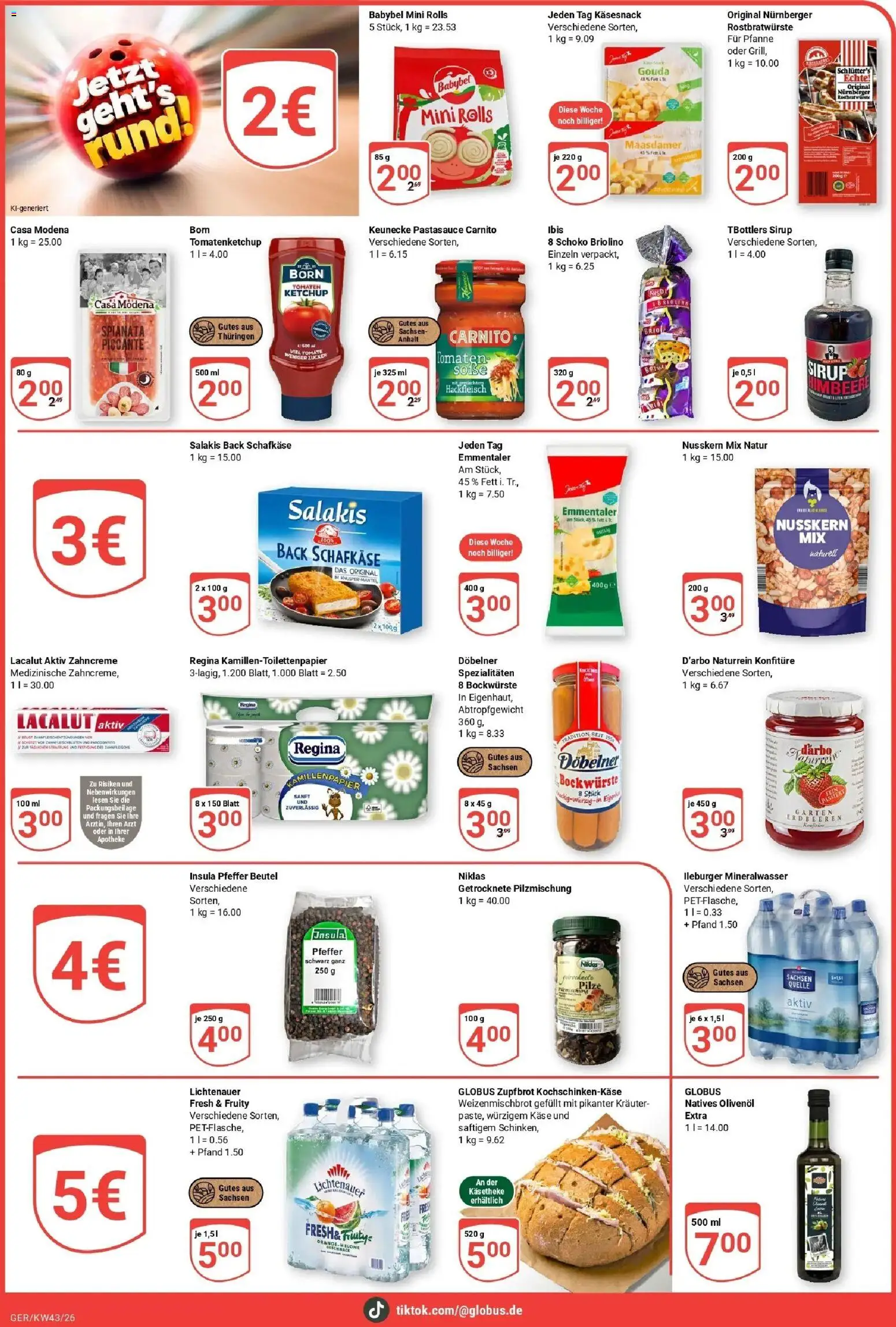 Globus Prospekt Gera (ab 19.10.2026) » Angebote online | Seite: 28 | Produkte: Gouda, Olivenol, Salakis, Babybel