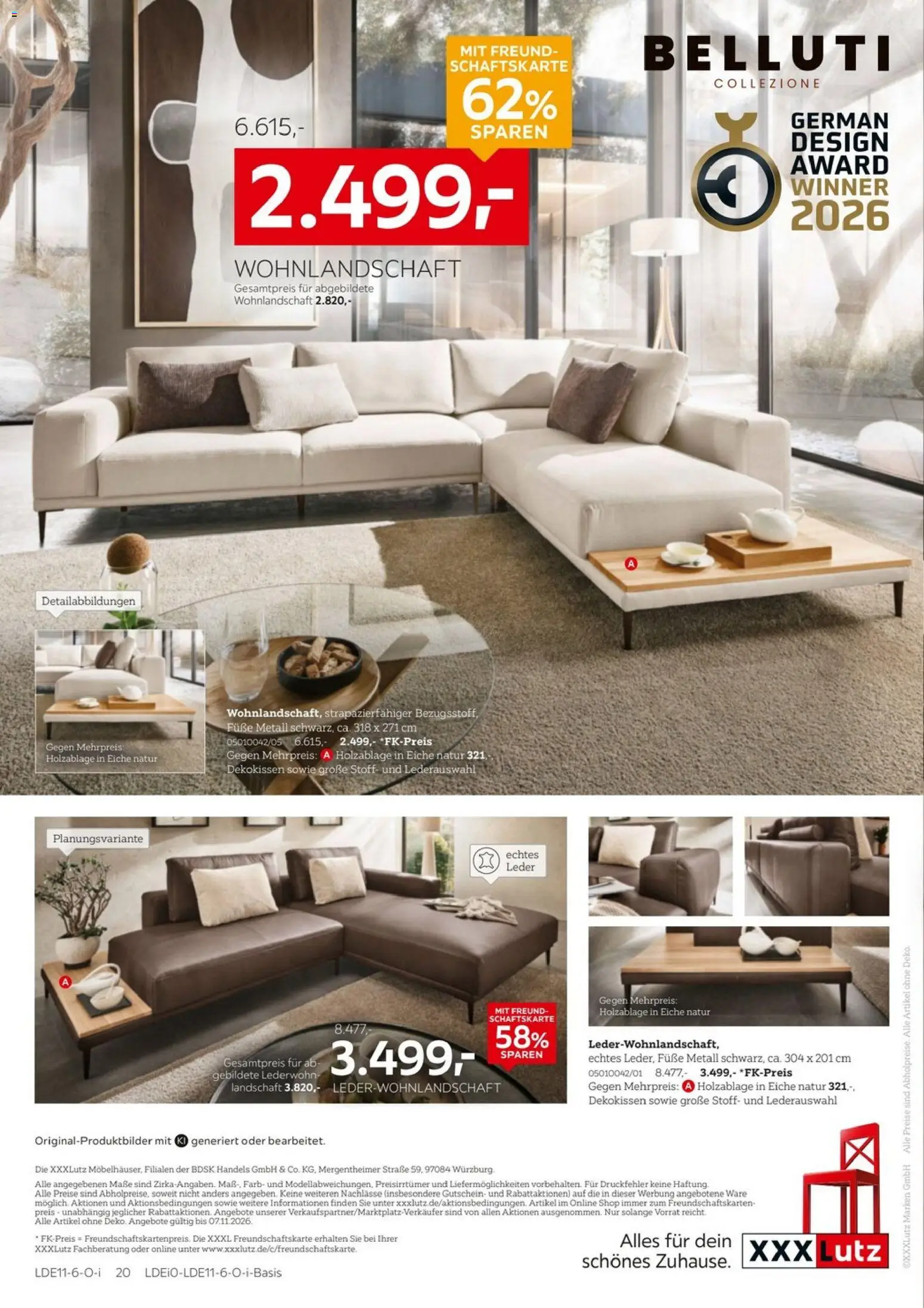 XXXLutz Polster Spezial – gültig ab 24.10.2026 | Seite: 19 | Produkte: Wohnlandschaft