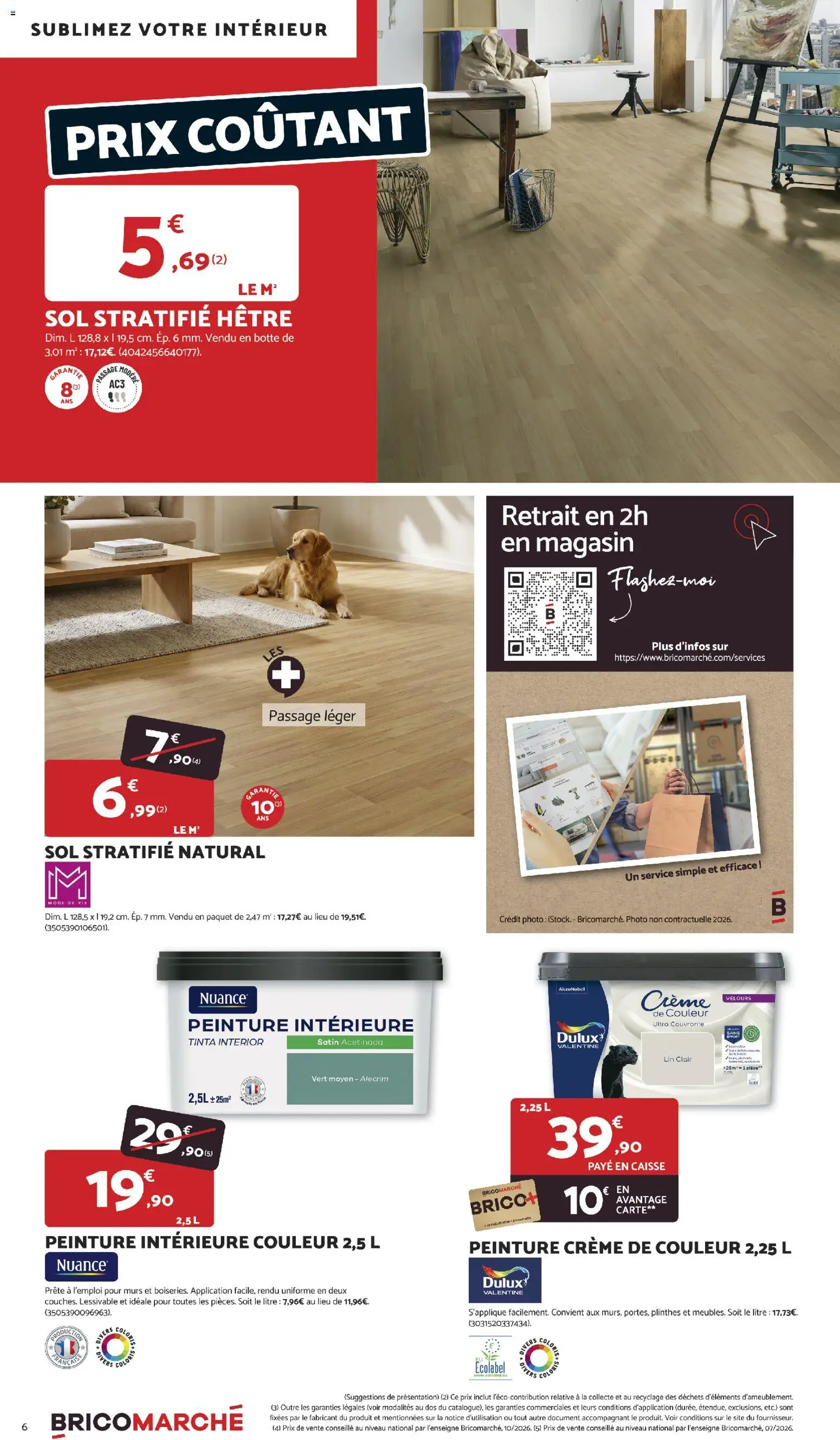 {H1} | Page: 6 | Produits: Peinture, Sol stratifié, Crème