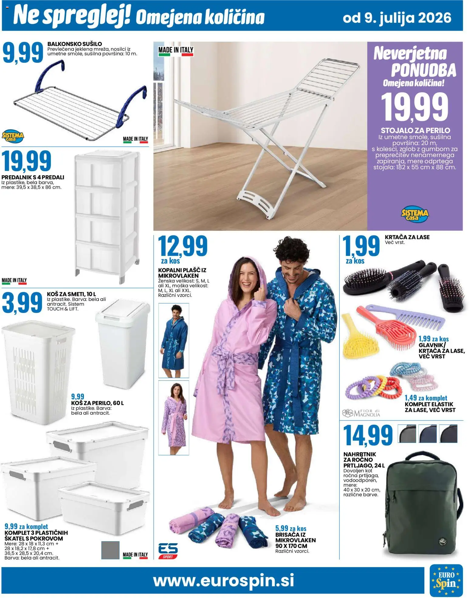 Novi Eurospin katalog ponudbe – veljaven od 09.07.2026 | Stran: 15