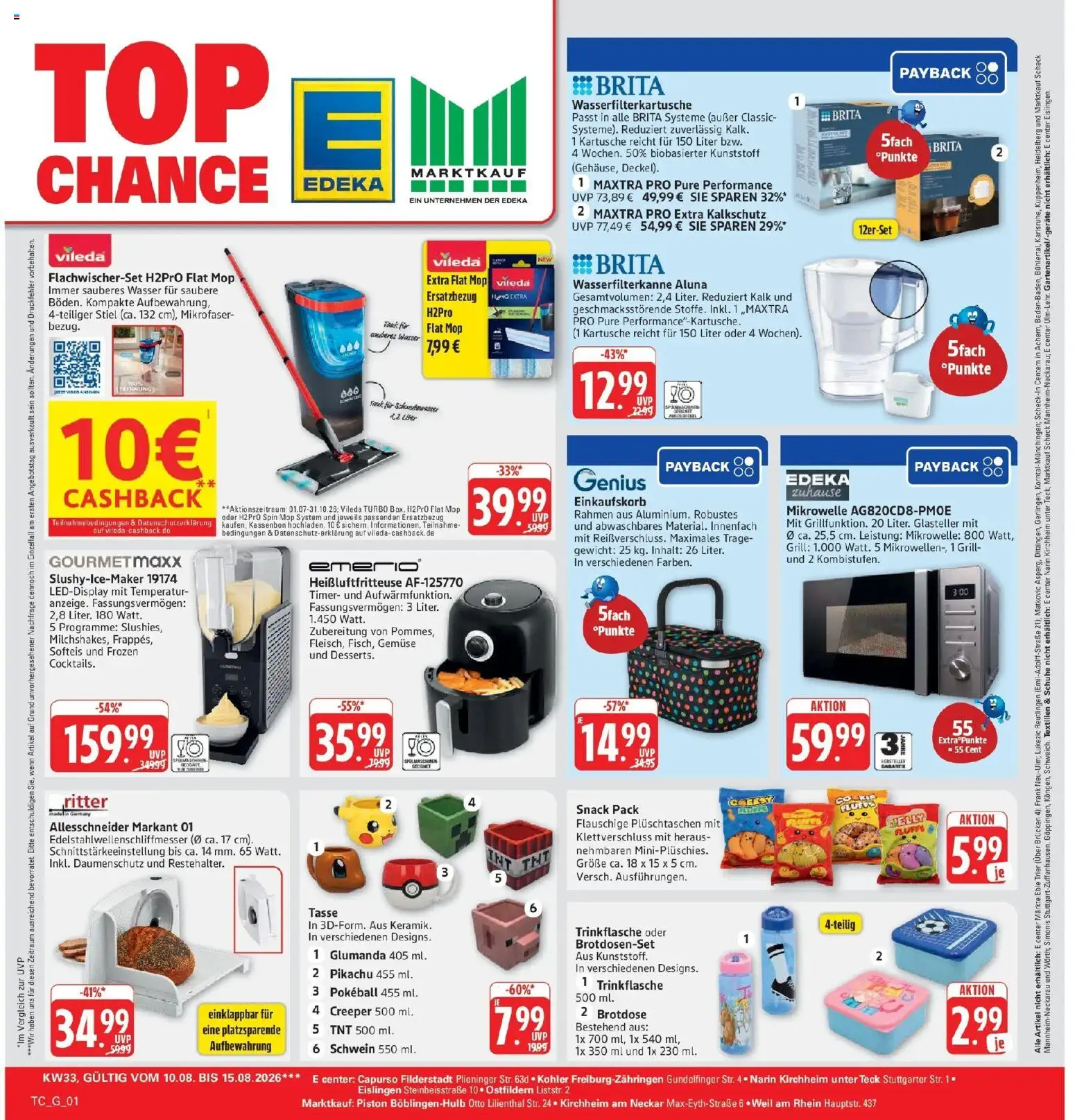 Marktkauf Prospekt Böblingen (ab 10.08.2026) » Angebote online | Seite: 29 | Produkte: Gewicht, Grill, Wasser, Heißluftfritteuse